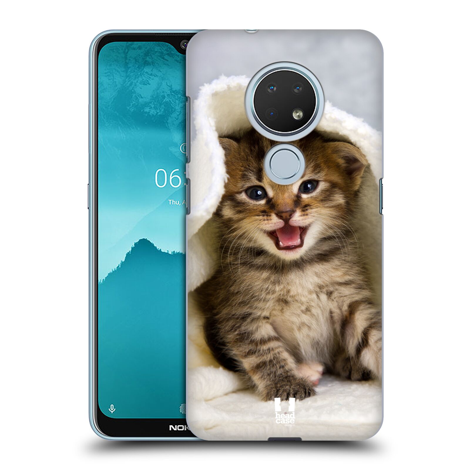 Pouzdro na mobil Nokia 6.2 - HEAD CASE - vzor Kočičky koťata foto kotě v ručníku