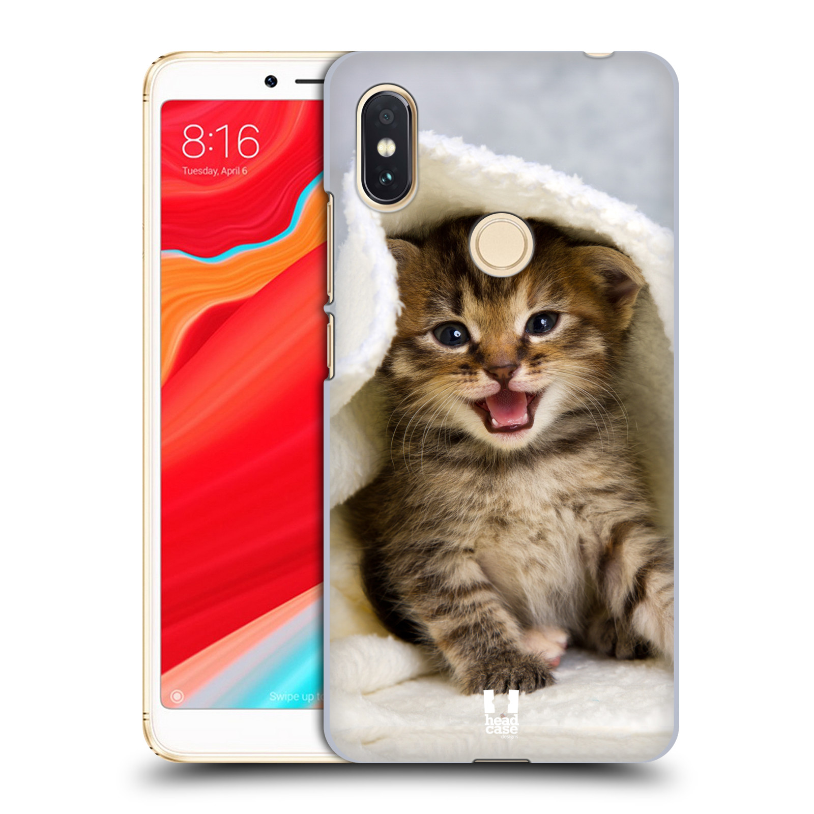 HEAD CASE plastový obal na mobil Xiaomi Redmi S2 vzor Kočičky koťata foto kotě v ručníku