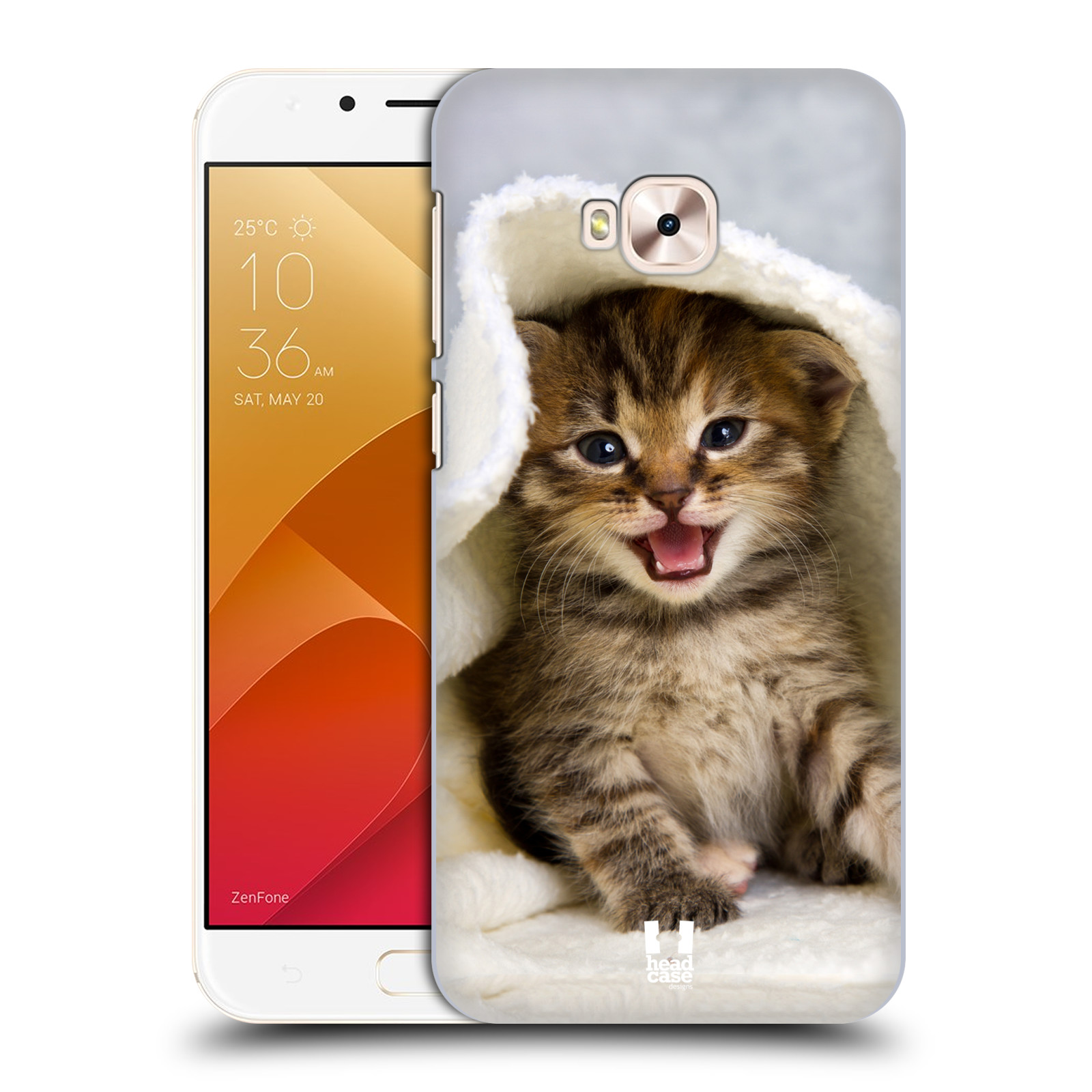 HEAD CASE plastový obal na mobil Asus Zenfone 4 Selfie Pro ZD552KL vzor Kočičky koťata foto kotě v ručníku