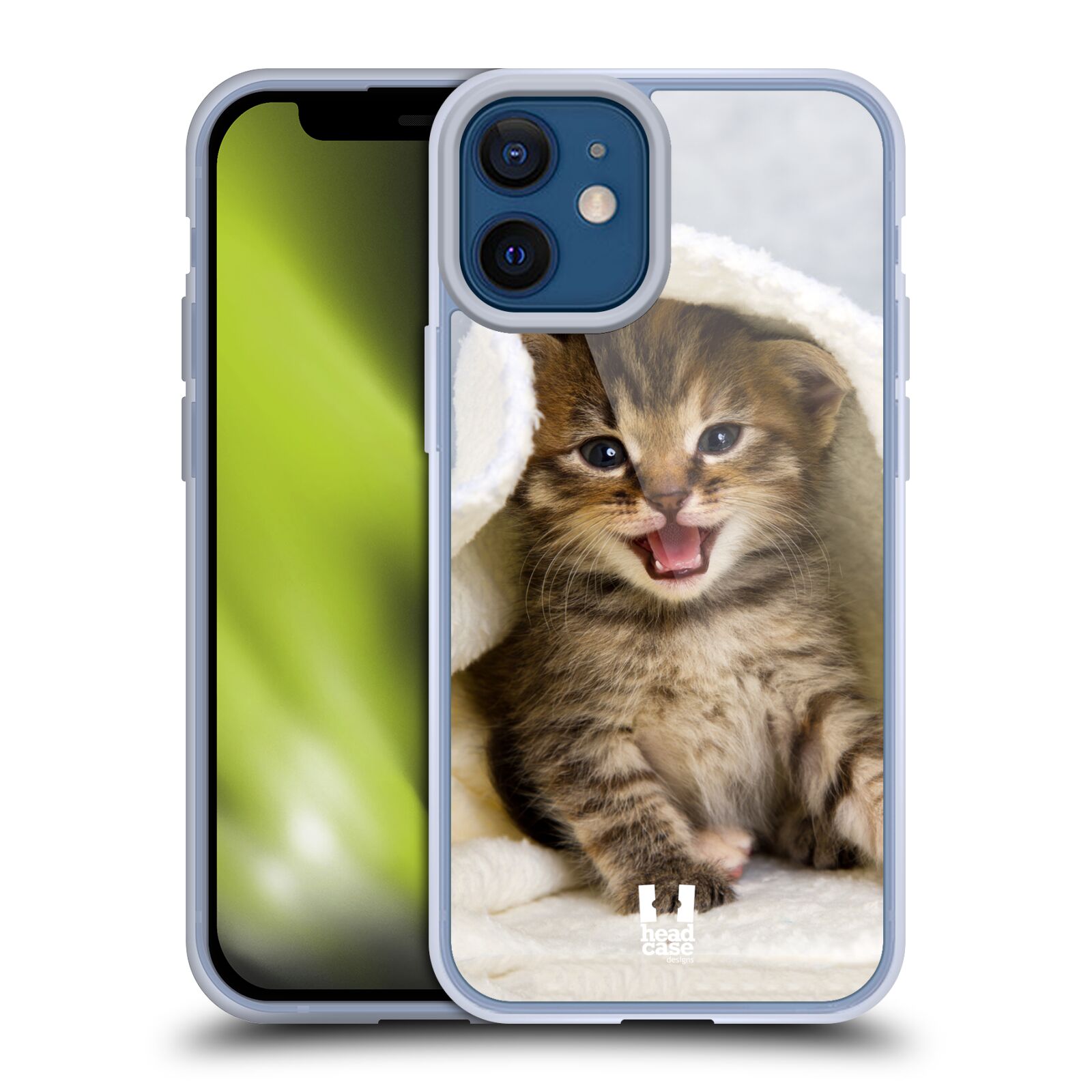 Plastový obal na mobil Apple Iphone 12 MINI vzor Kočičky koťata foto kotě v ručníku
