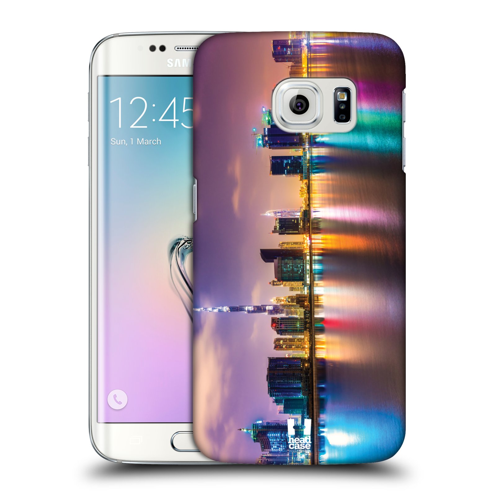 HEAD CASE plastový obal na mobil SAMSUNG Galaxy S6 EDGE (G9250, G925, G925F) vzor Panoramata měst horizontální foto DUBAI MRAKODRAPY