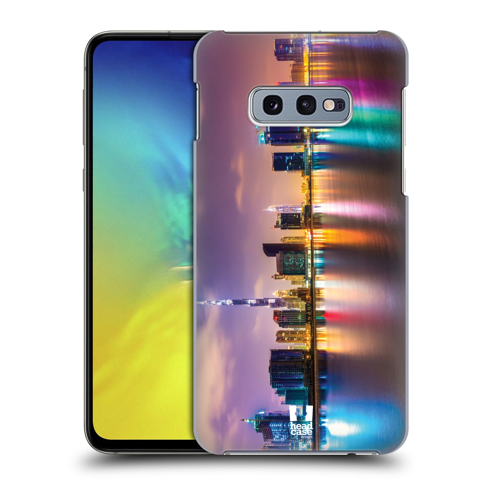 Pouzdro na mobil Samsung Galaxy S10e - HEAD CASE - vzor Panoramata měst horizontální foto DUBAI MRAKODRAPY