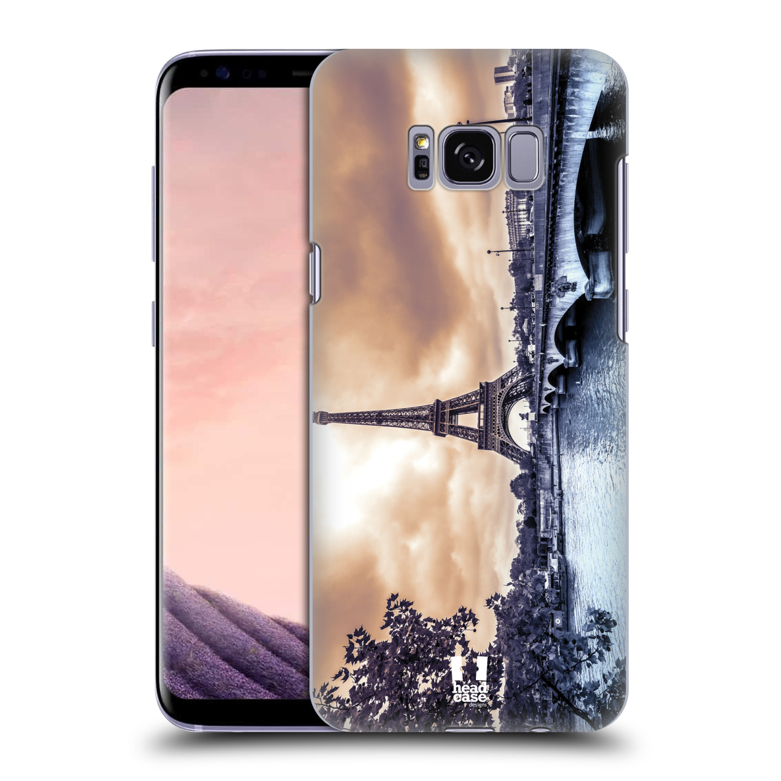 HEAD CASE plastový obal na mobil Samsung Galaxy S8 vzor Panoramata měst horizontální foto DEŠTIVÝ DEN V PAŘÍŽI, FRANCIE