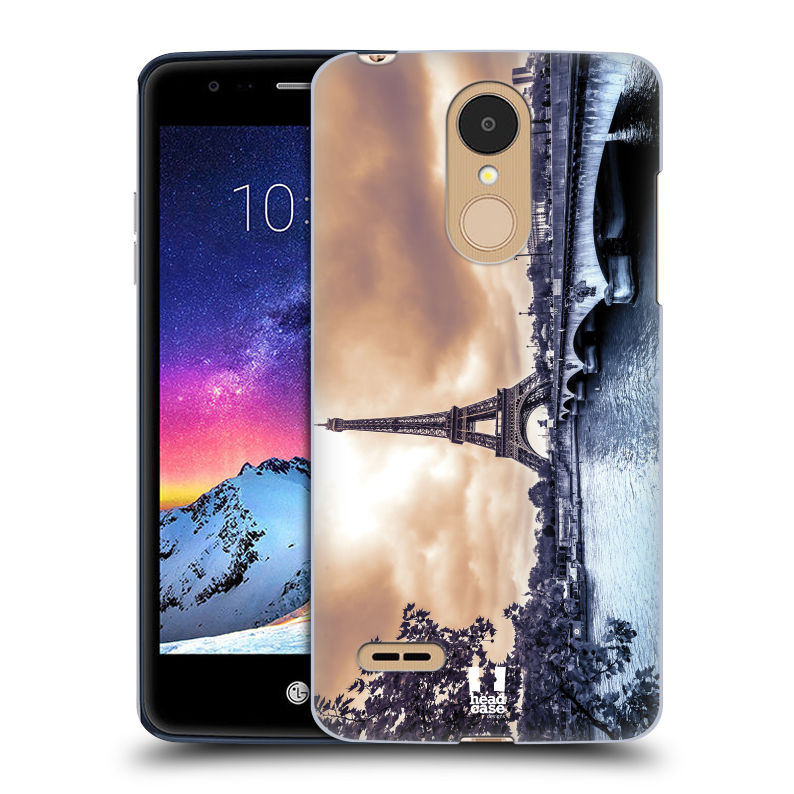 HEAD CASE plastový obal na mobil LG K9 / K8 2018 vzor Panoramata měst horizontální foto DEŠTIVÝ DEN V PAŘÍŽI, FRANCIE