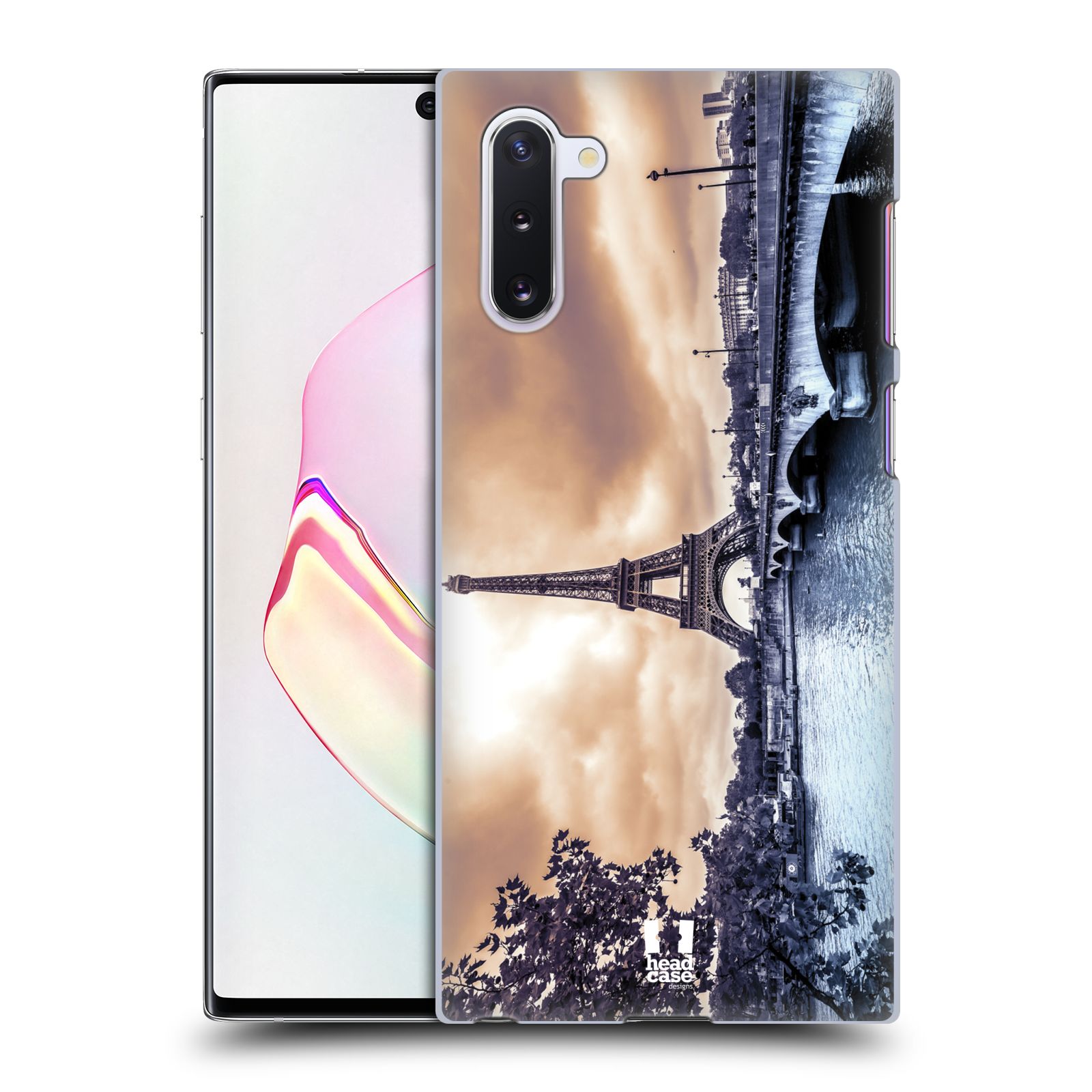 Pouzdro na mobil Samsung Galaxy Note 10 - HEAD CASE - vzor Panoramata měst horizontální foto DEŠTIVÝ DEN V PAŘÍŽI, FRANCIE