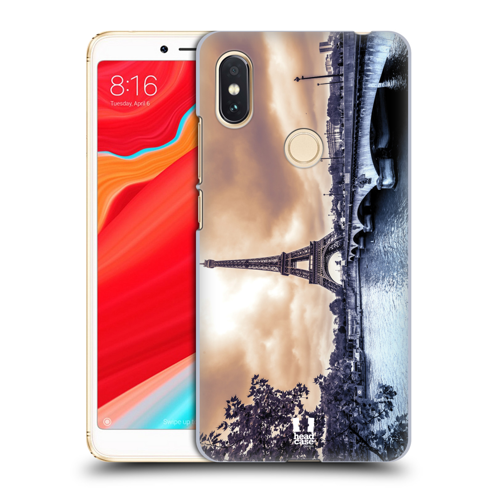 HEAD CASE plastový obal na mobil Xiaomi Redmi S2 vzor Panoramata měst horizontální foto DEŠTIVÝ DEN V PAŘÍŽI, FRANCIE