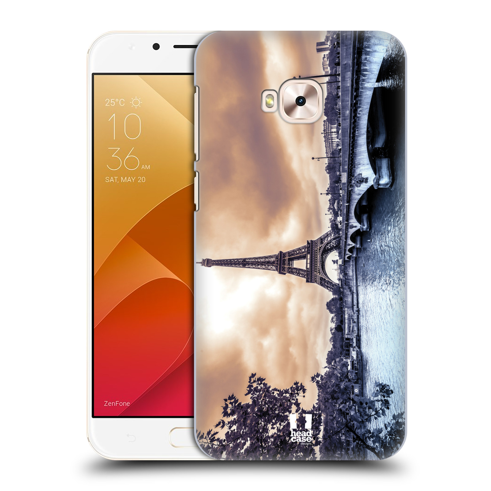HEAD CASE plastový obal na mobil Asus Zenfone 4 Selfie Pro ZD552KL vzor Panoramata měst horizontální foto DEŠTIVÝ DEN V PAŘÍŽI, FRANCIE