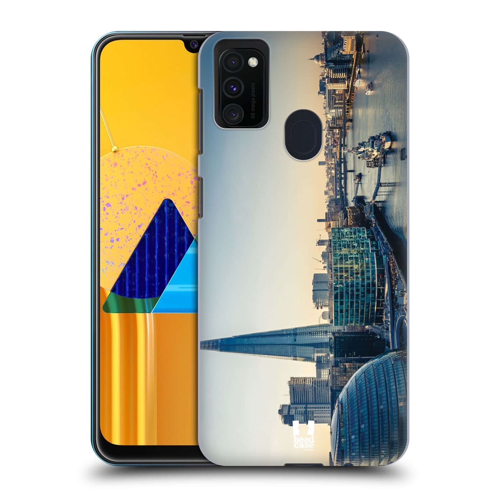 Zadní kryt na mobil Samsung Galaxy M21 vzor Panoramata měst horizontální foto POHLED NA TEMŽI