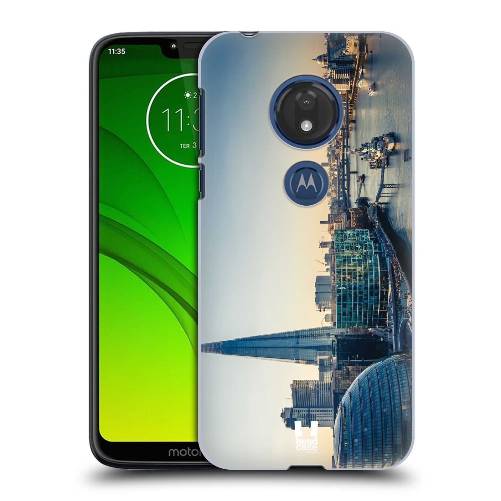Pouzdro na mobil Motorola Moto G7 Play vzor Panoramata měst horizontální foto POHLED NA TEMŽI