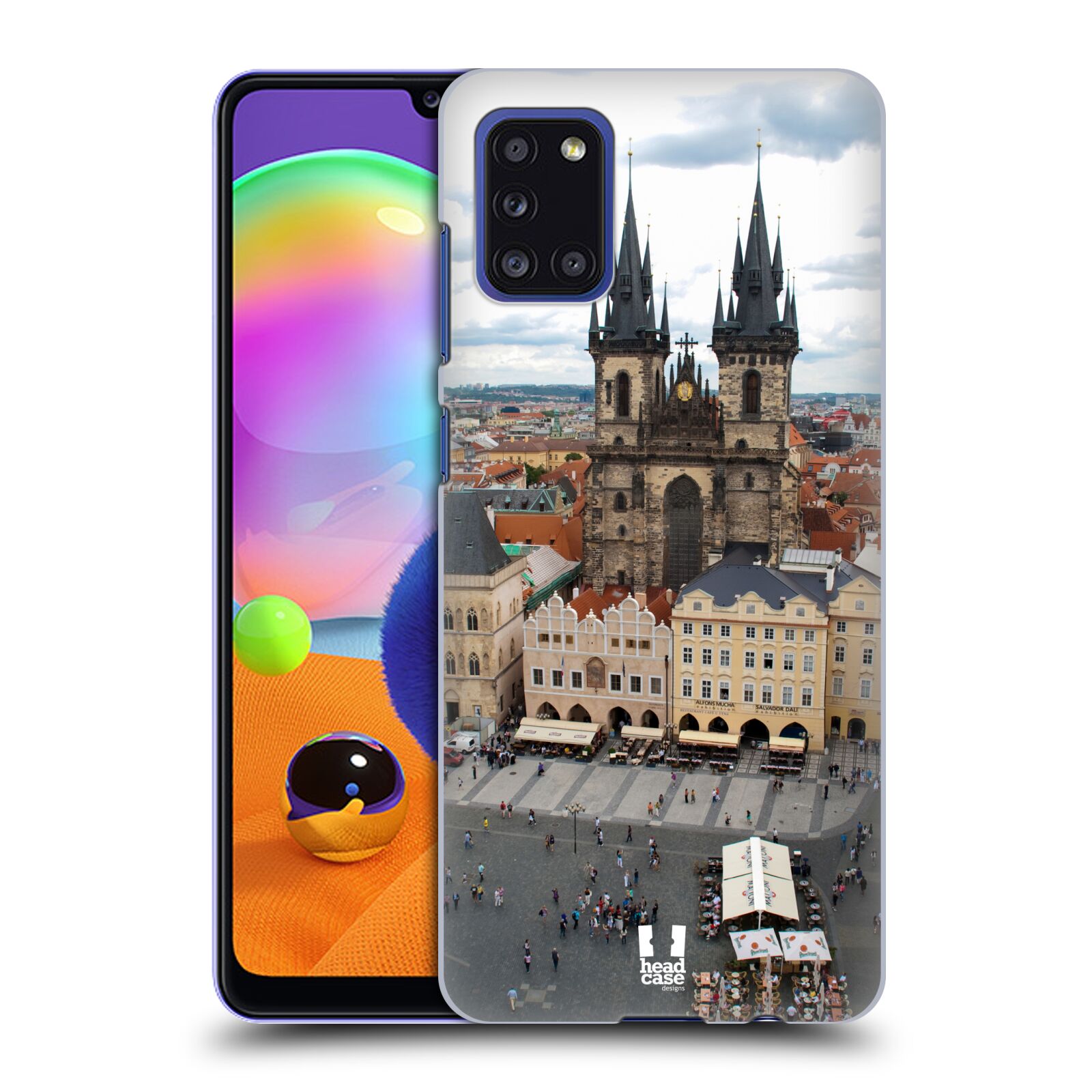 Zadní kryt na mobil Samsung Galaxy A31 vzor Města foto náměstí ČESKÁ REPUBLIKA, PRAHA, STAROMĚSTSKÉ NÁMĚSTÍ