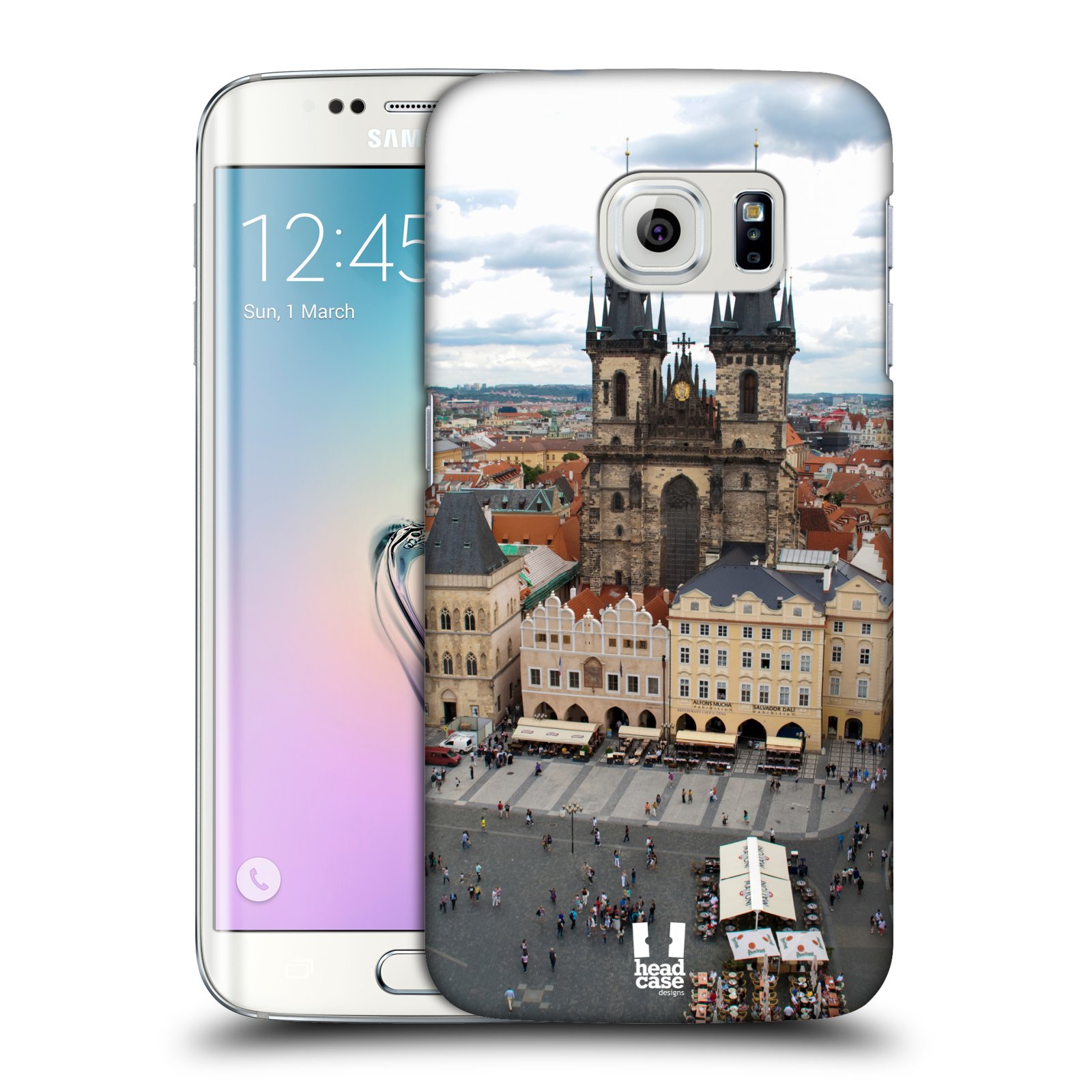HEAD CASE plastový obal na mobil SAMSUNG Galaxy S6 EDGE (G9250, G925, G925F) vzor Města foto náměstí ČESKÁ REPUBLIKA, PRAHA, STAROMĚSTSKÉ NÁMĚSTÍ