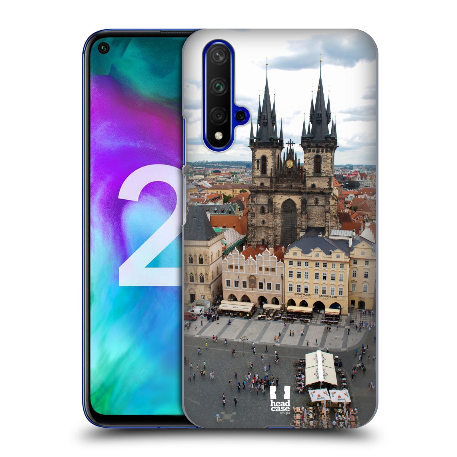 Pouzdro na mobil Honor 20 - HEAD CASE - vzor Města foto náměstí ČESKÁ REPUBLIKA, PRAHA, STAROMĚSTSKÉ NÁMĚSTÍ