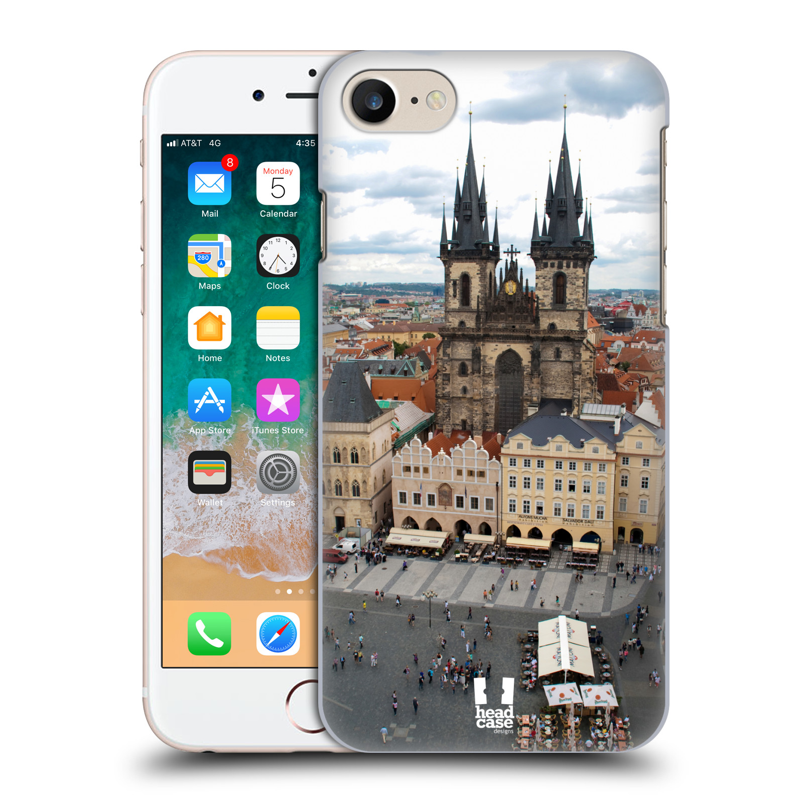 HEAD CASE plastový obal na mobil Apple Iphone 7 vzor Města foto náměstí ČESKÁ REPUBLIKA, PRAHA, STAROMĚSTSKÉ NÁMĚSTÍ
