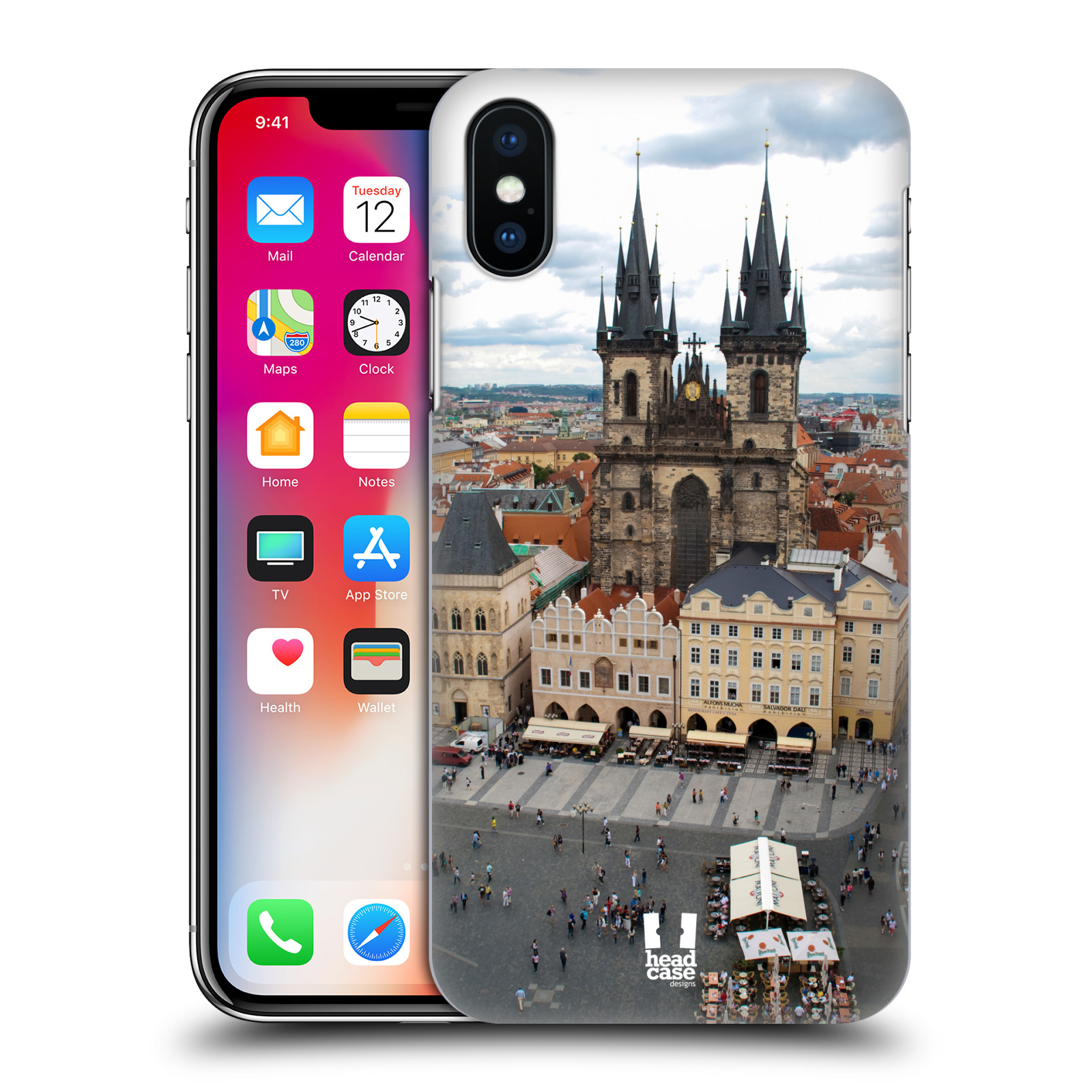HEAD CASE plastový obal na mobil Apple Iphone X / XS vzor Města foto náměstí ČESKÁ REPUBLIKA, PRAHA, STAROMĚSTSKÉ NÁMĚSTÍ