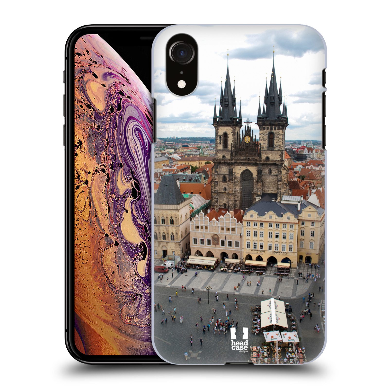 HEAD CASE plastový obal na mobil Apple Iphone XR vzor Města foto náměstí ČESKÁ REPUBLIKA, PRAHA, STAROMĚSTSKÉ NÁMĚSTÍ