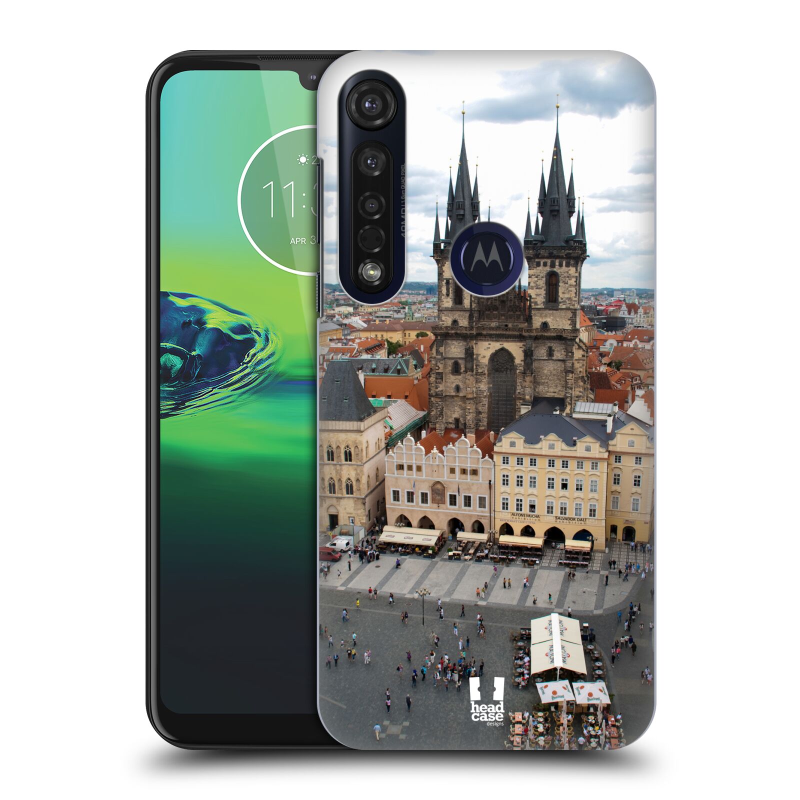 Pouzdro na mobil Motorola Moto G8 PLUS - HEAD CASE - vzor Města foto náměstí ČESKÁ REPUBLIKA, PRAHA, STAROMĚSTSKÉ NÁMĚSTÍ