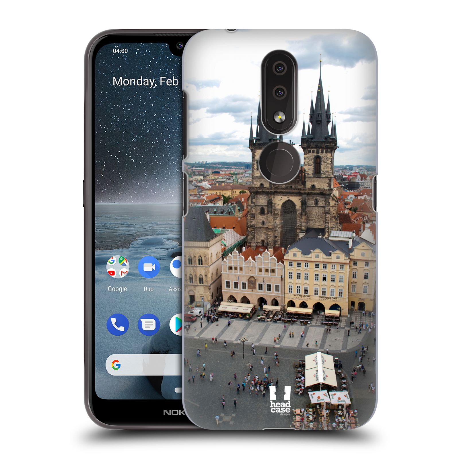 Pouzdro na mobil Nokia 4.2 - HEAD CASE - vzor Města foto náměstí ČESKÁ REPUBLIKA, PRAHA, STAROMĚSTSKÉ NÁMĚSTÍ