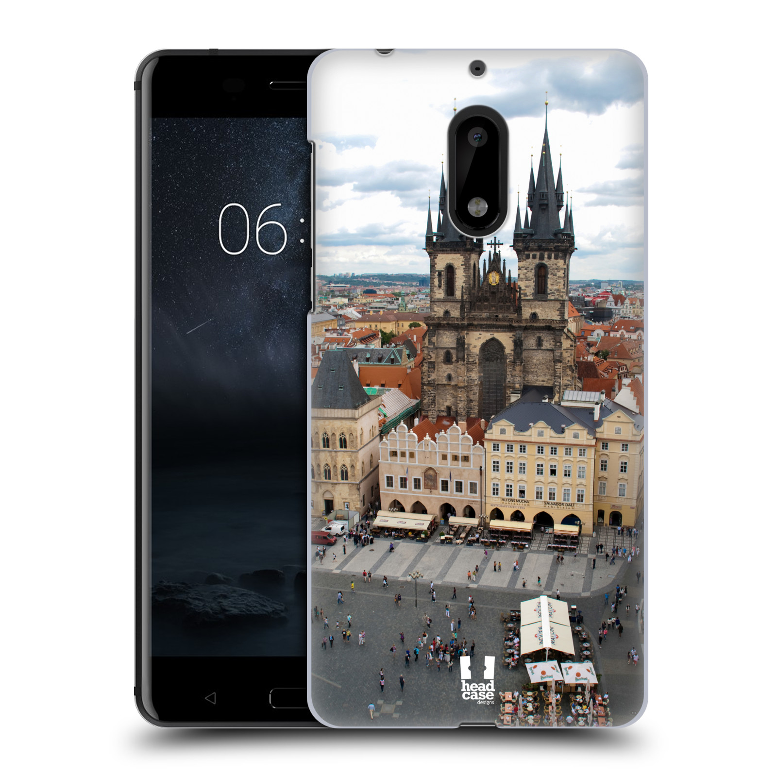 HEAD CASE plastový obal na mobil Nokia 6 vzor Města foto náměstí ČESKÁ REPUBLIKA, PRAHA, STAROMĚSTSKÉ NÁMĚSTÍ