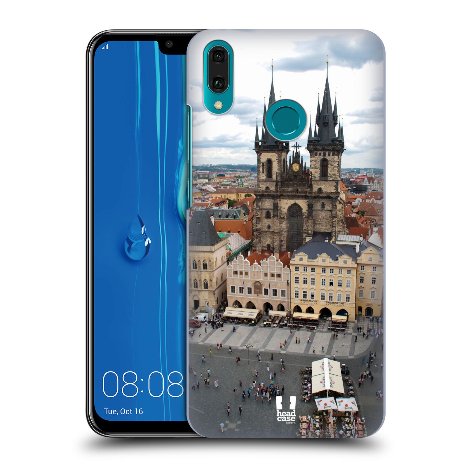 Pouzdro na mobil Huawei Y9 2019 - HEAD CASE - vzor Města foto náměstí ČESKÁ REPUBLIKA, PRAHA, STAROMĚSTSKÉ NÁMĚSTÍ