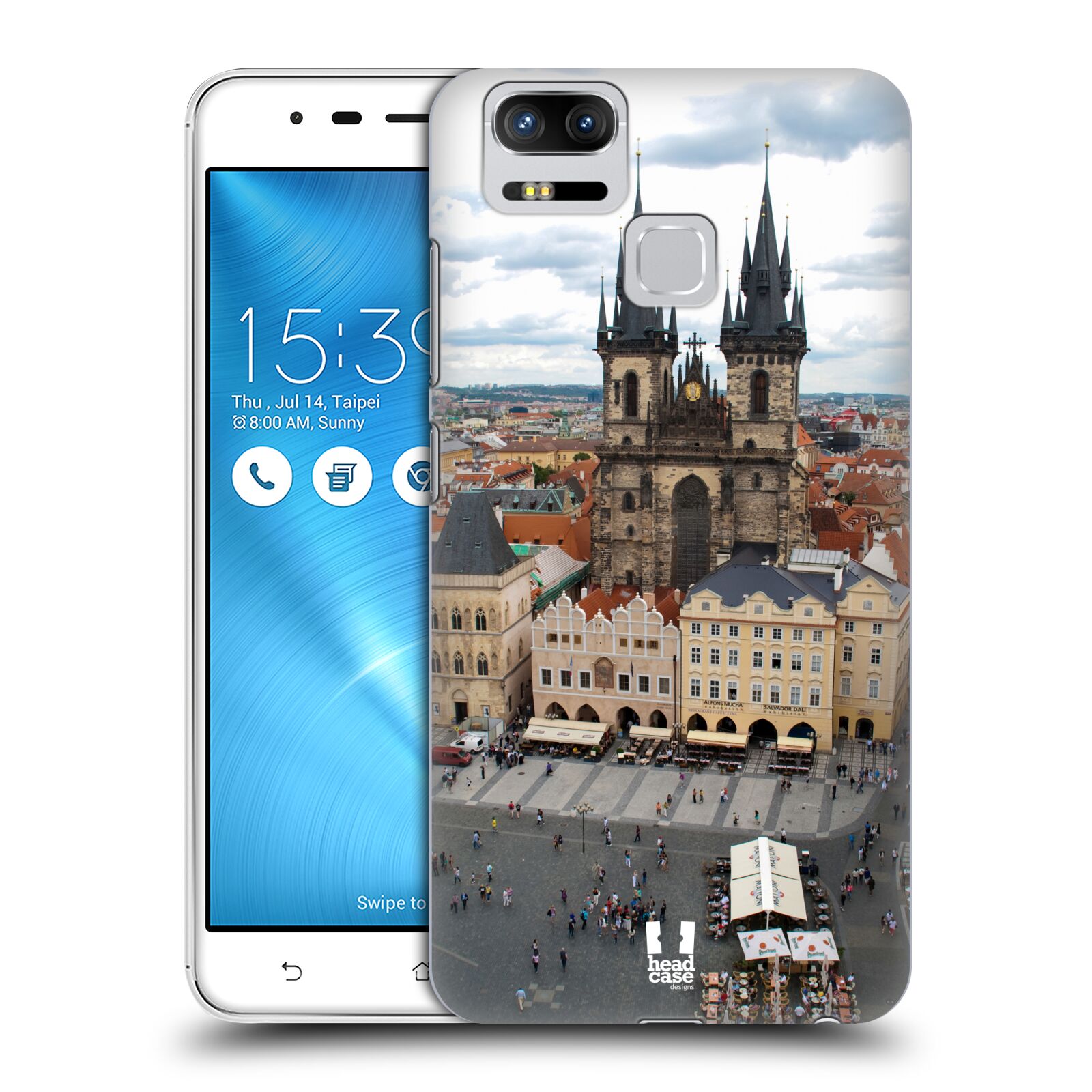 HEAD CASE plastový obal na mobil Asus Zenfone 3 Zoom ZE553KL vzor Města foto náměstí ČESKÁ REPUBLIKA, PRAHA, STAROMĚSTSKÉ NÁMĚSTÍ