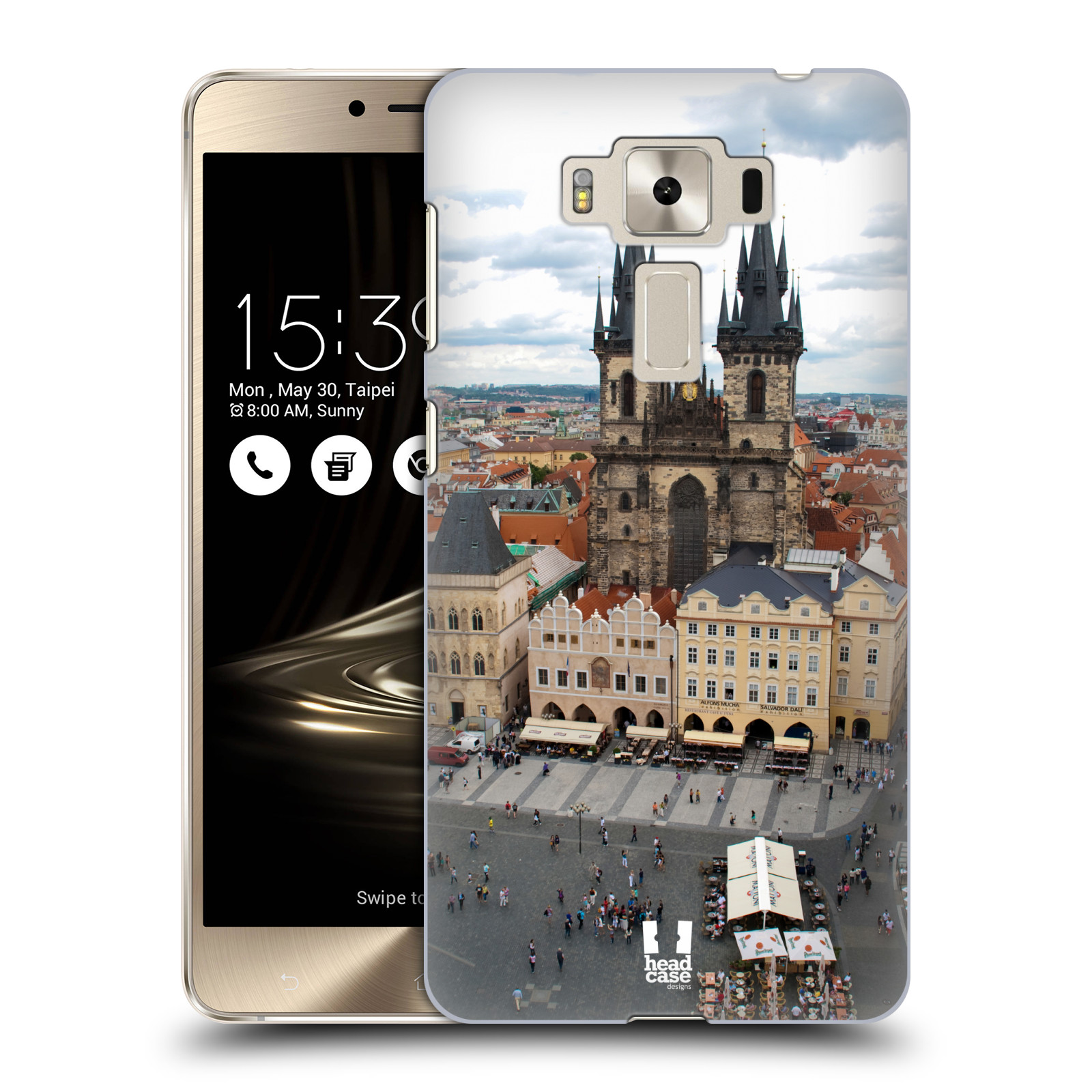 HEAD CASE plastový obal na mobil Asus Zenfone 3 DELUXE ZS550KL vzor Města foto náměstí ČESKÁ REPUBLIKA, PRAHA, STAROMĚSTSKÉ NÁMĚSTÍ