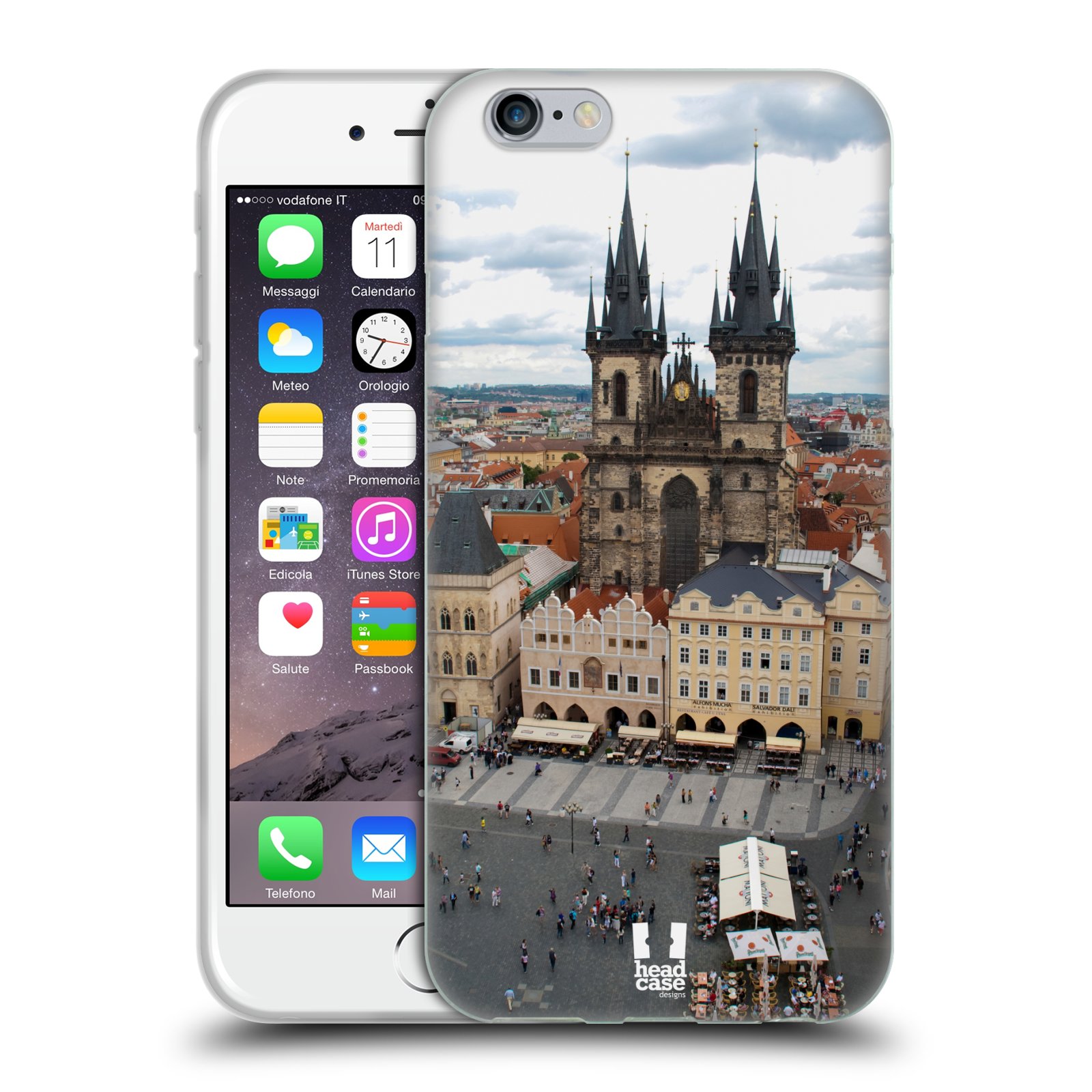 HEAD CASE silikonový obal na mobil Apple Iphone 6/6S vzor Města foto náměstí ČESKÁ REPUBLIKA, PRAHA, STAROMĚSTSKÉ NÁMĚSTÍ