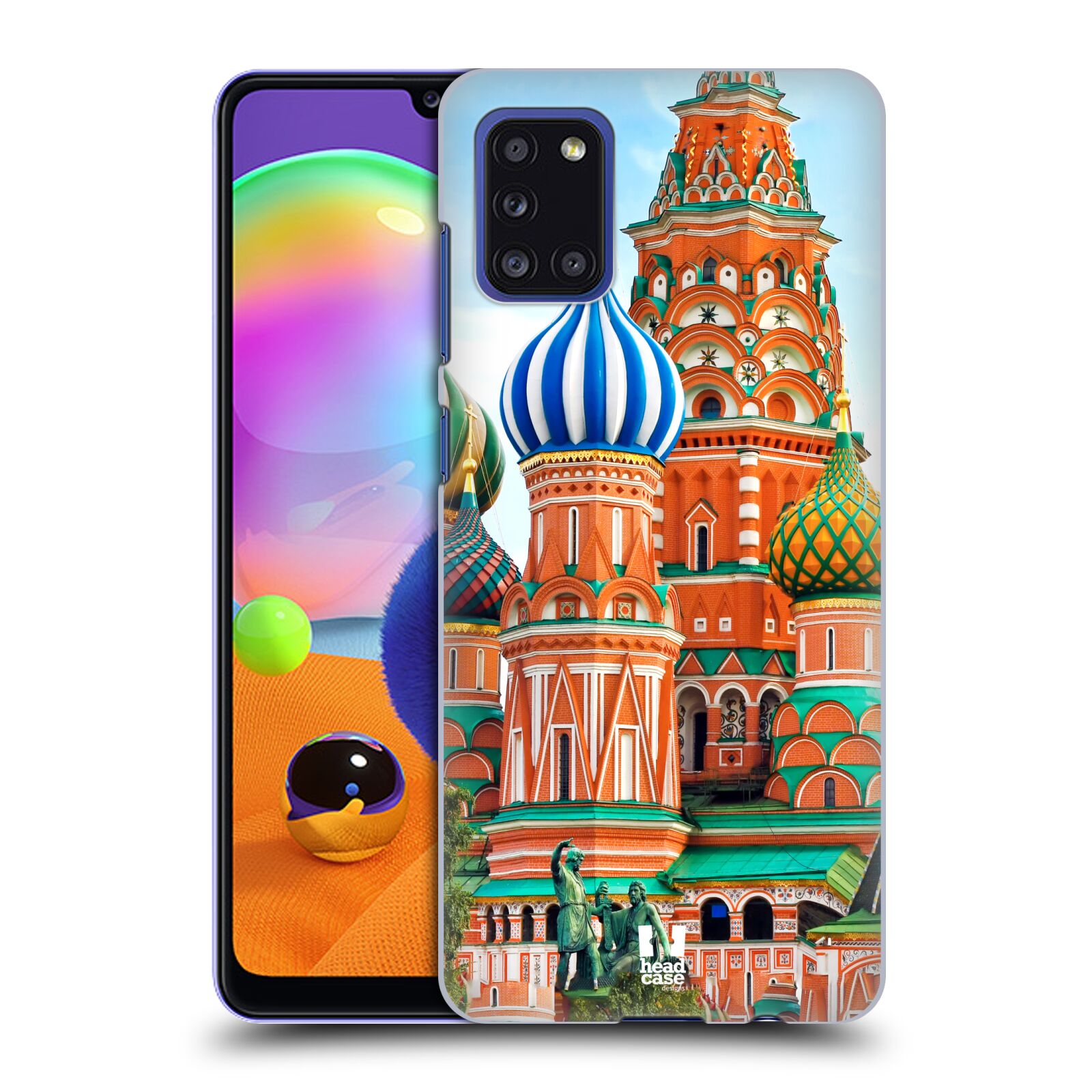 Zadní kryt na mobil Samsung Galaxy A31 vzor Města foto náměstí RUSKO,MOSKVA, RUDÉ NÁMĚSTÍ