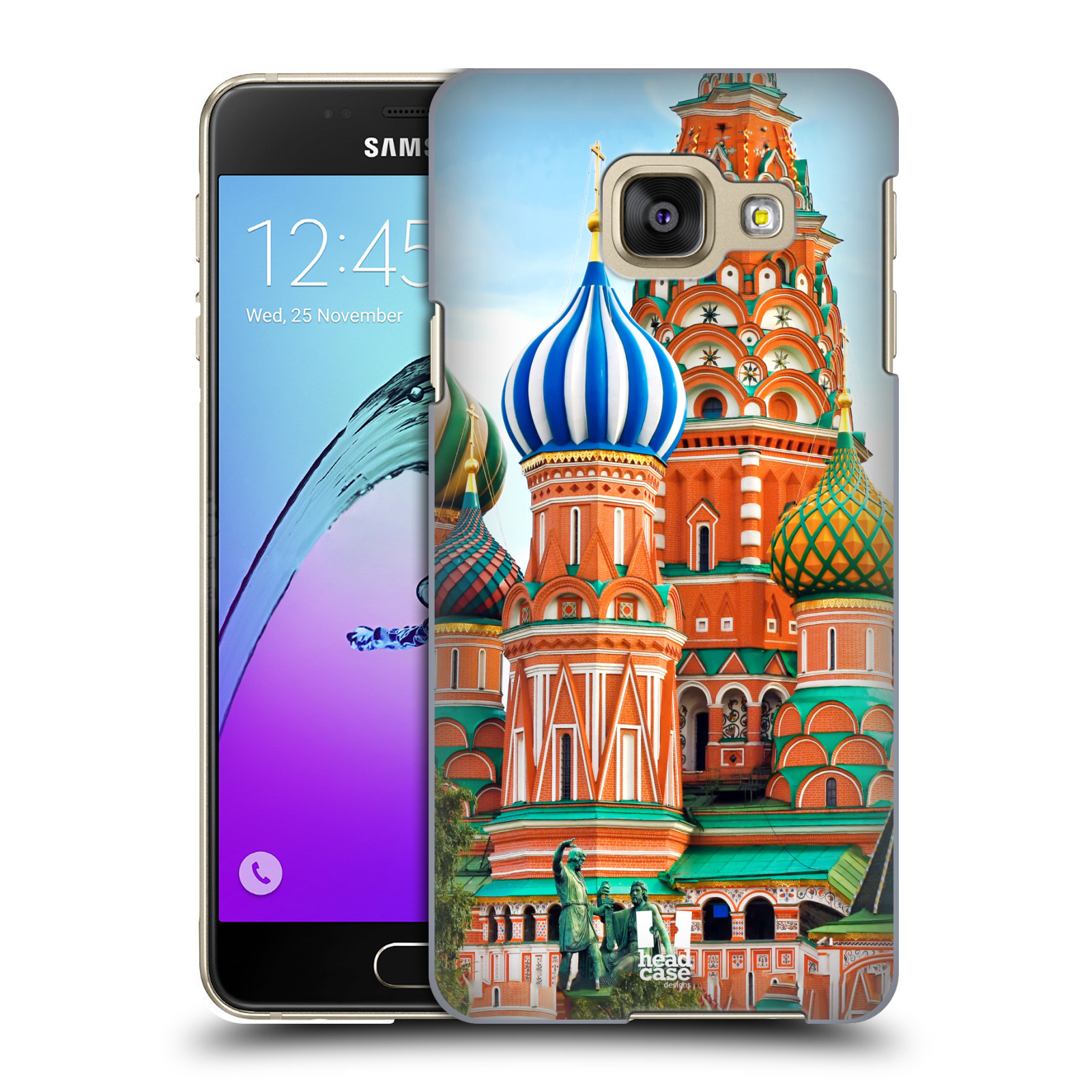 HEAD CASE plastový obal na mobil SAMSUNG GALAXY A3 (2016) vzor Města foto náměstí RUSKO,MOSKVA, RUDÉ NÁMĚSTÍ