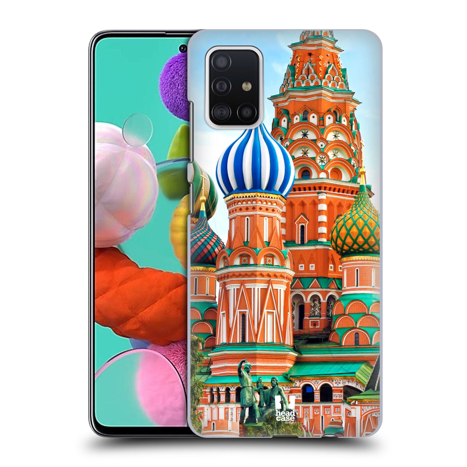 Pouzdro na mobil Samsung Galaxy A51 - HEAD CASE - vzor Města foto náměstí RUSKO,MOSKVA, RUDÉ NÁMĚSTÍ