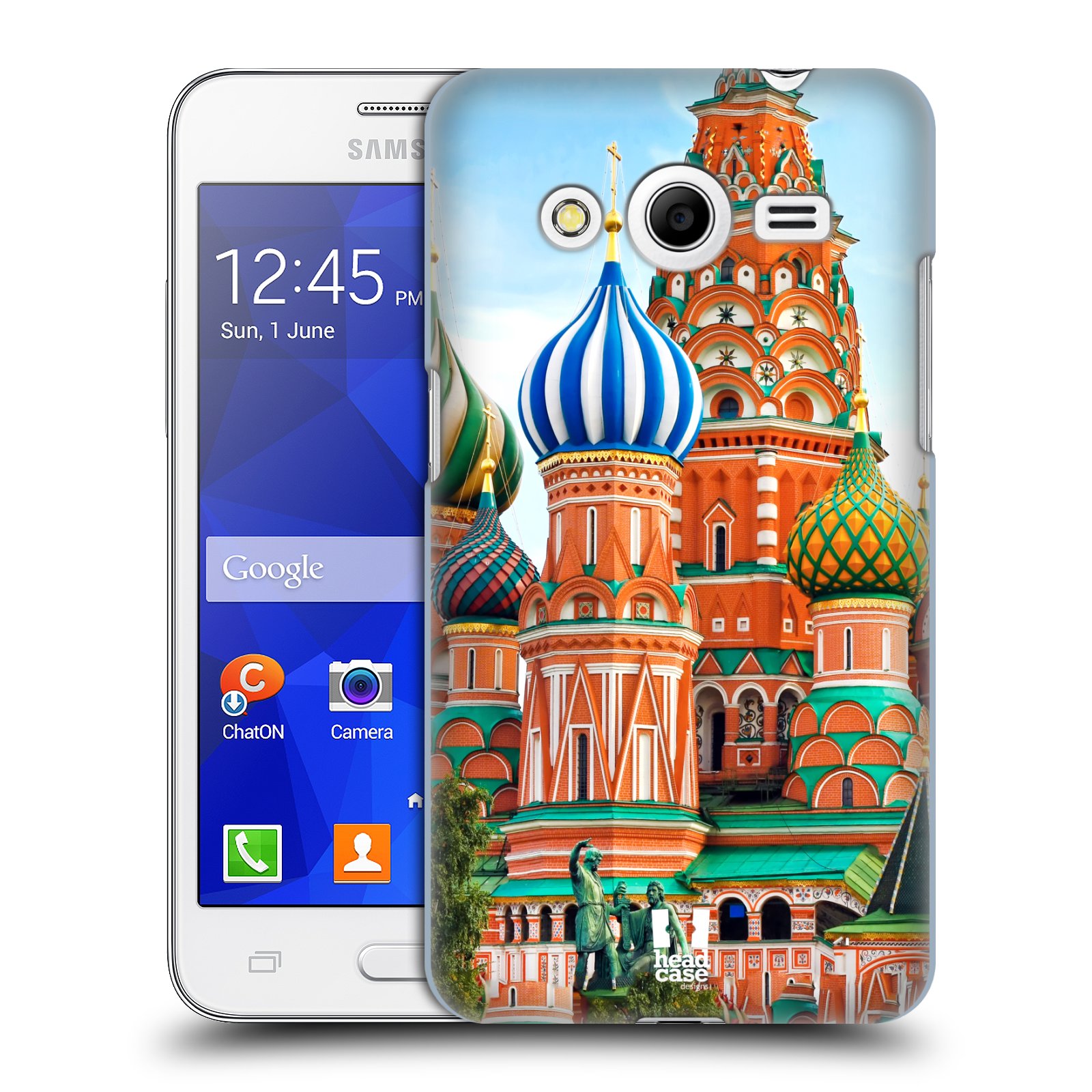 HEAD CASE plastový obal na mobil SAMSUNG GALAXY Core 2 (G355H) vzor Města foto náměstí RUSKO,MOSKVA, RUDÉ NÁMĚSTÍ