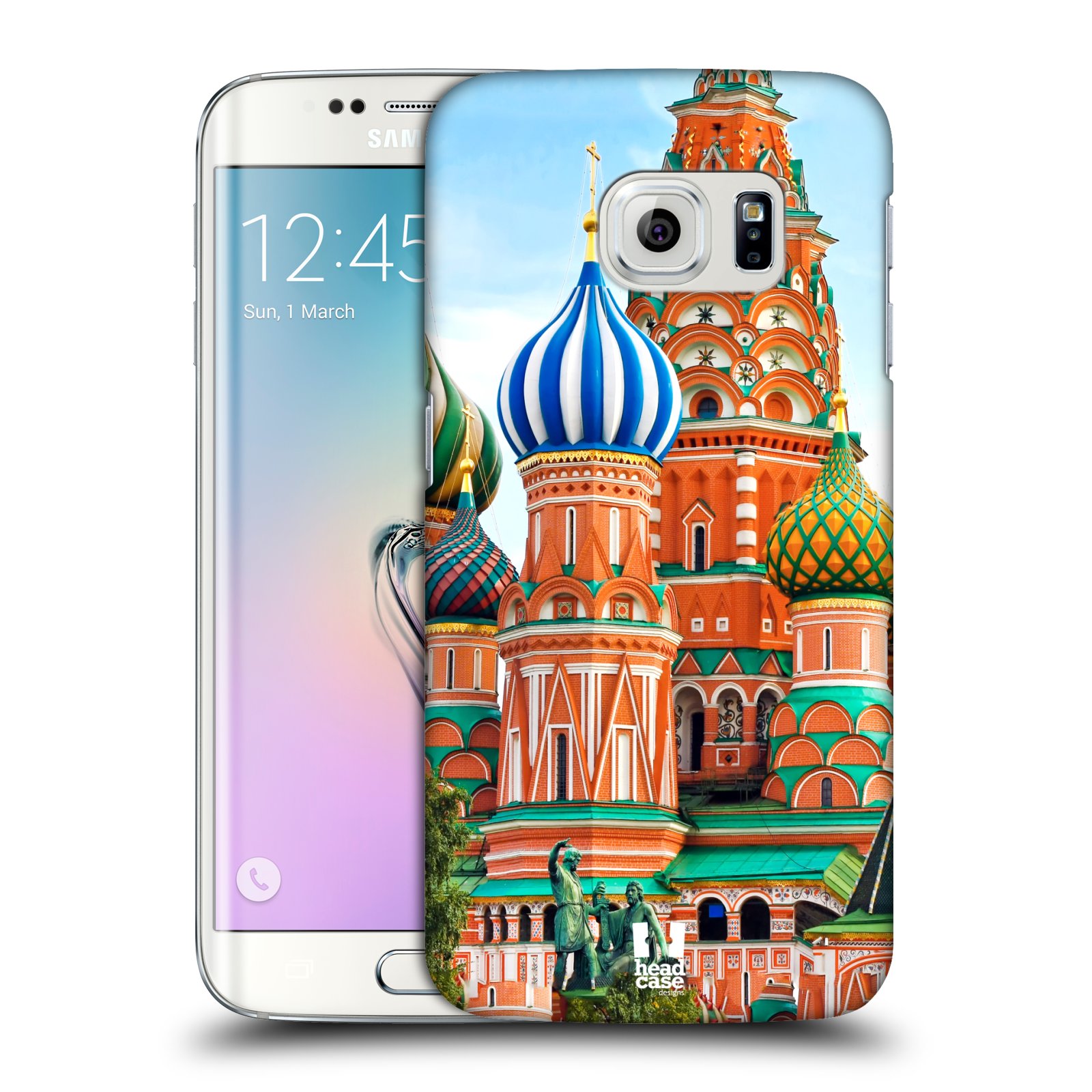 HEAD CASE plastový obal na mobil SAMSUNG Galaxy S6 EDGE (G9250, G925, G925F) vzor Města foto náměstí RUSKO,MOSKVA, RUDÉ NÁMĚSTÍ