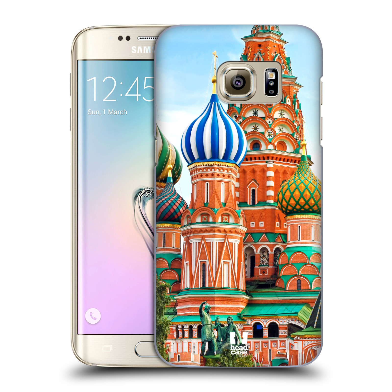 HEAD CASE plastový obal na mobil SAMSUNG GALAXY S7 EDGE vzor Města foto náměstí RUSKO,MOSKVA, RUDÉ NÁMĚSTÍ