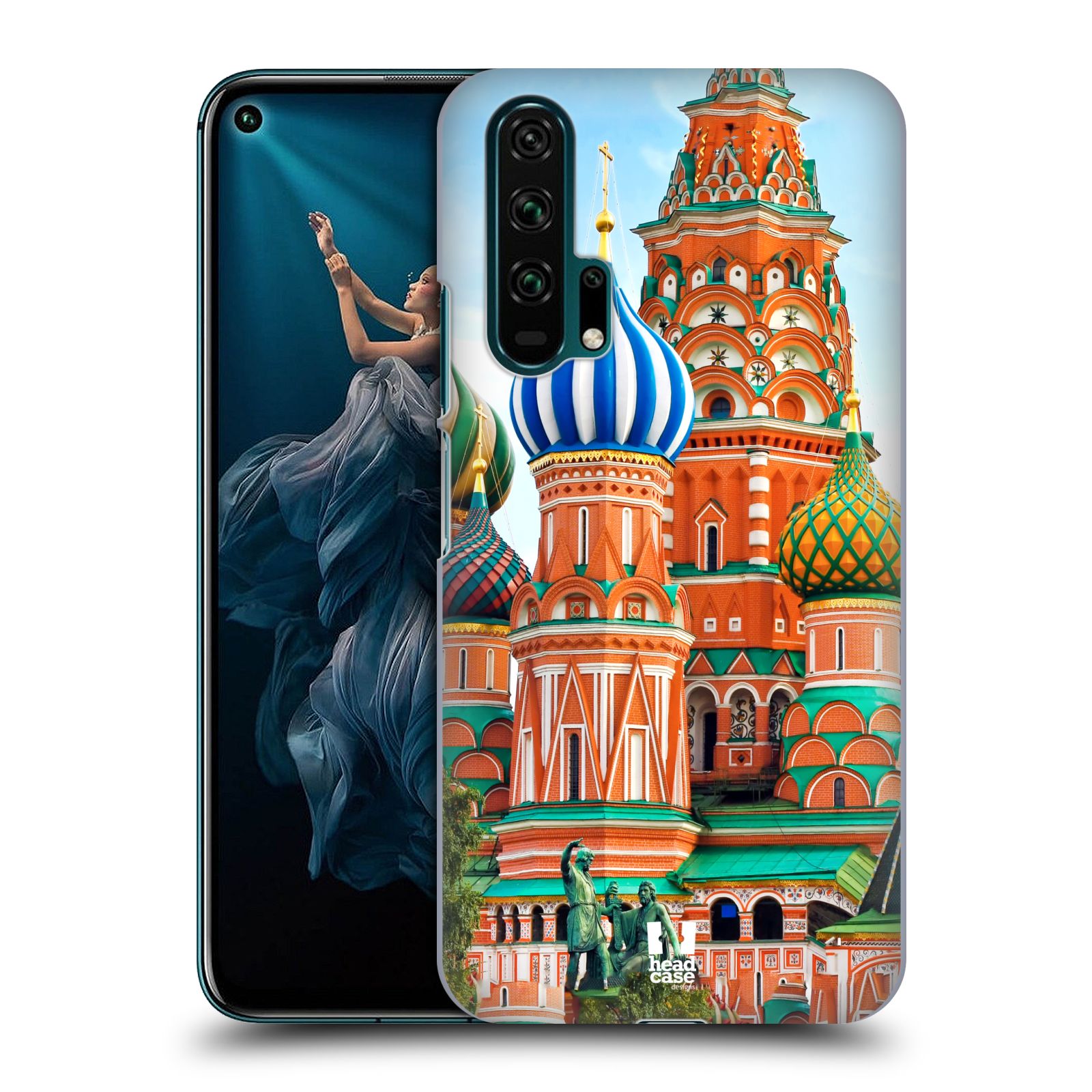 Pouzdro na mobil Honor 20 PRO - HEAD CASE - vzor Města foto náměstí RUSKO,MOSKVA, RUDÉ NÁMĚSTÍ