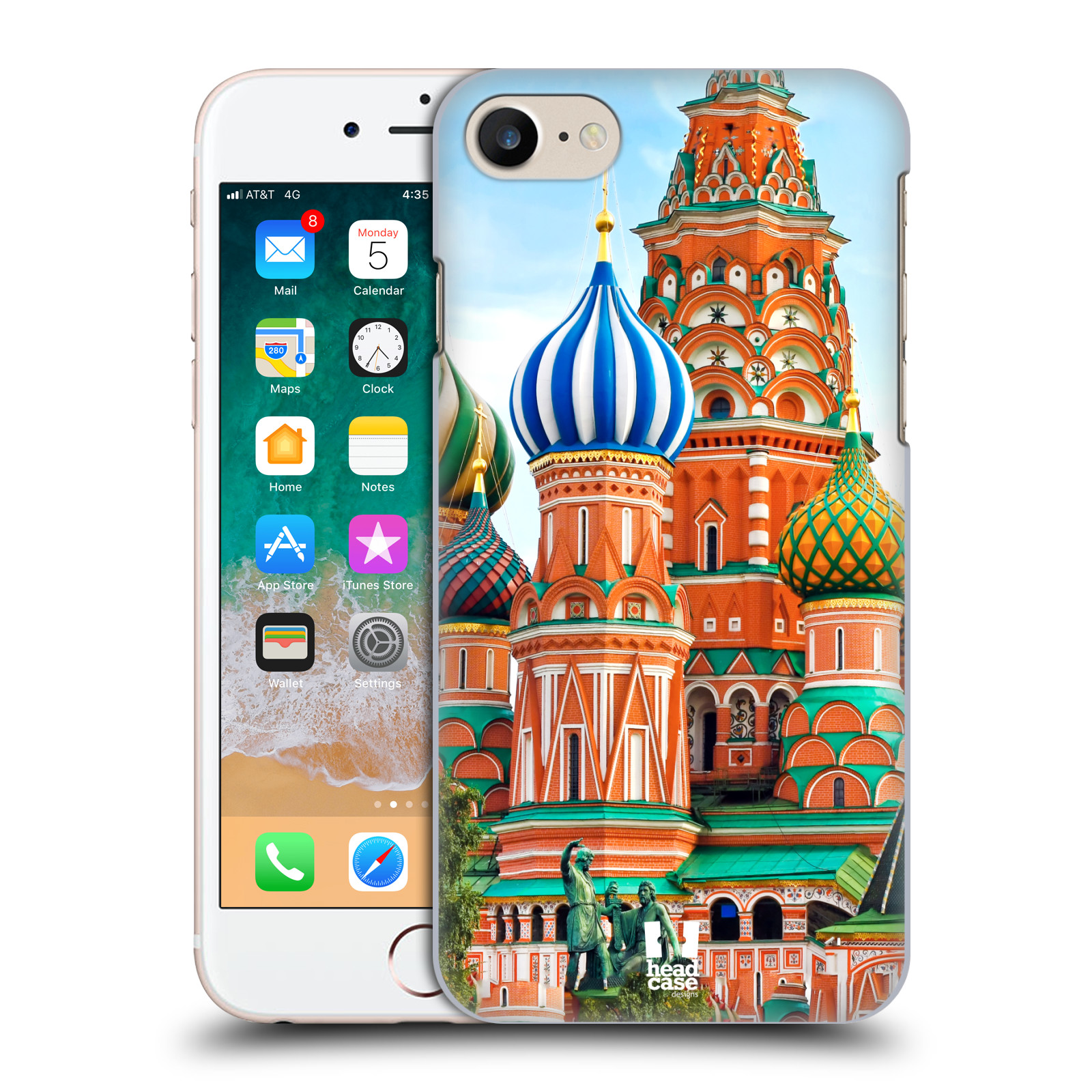 HEAD CASE plastový obal na mobil Apple Iphone 7 vzor Města foto náměstí RUSKO,MOSKVA, RUDÉ NÁMĚSTÍ