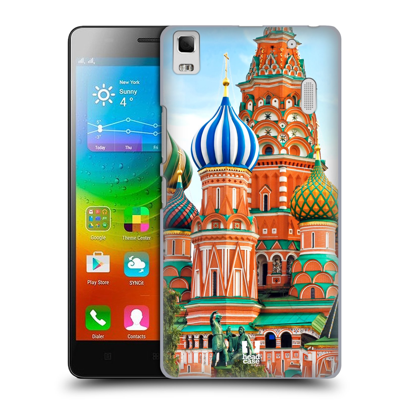 HEAD CASE pevný plastový obal na mobil LENOVO A7000 / A7000 DUAL / K3 NOTE vzor Města foto náměstí RUSKO,MOSKVA, RUDÉ NÁMĚSTÍ