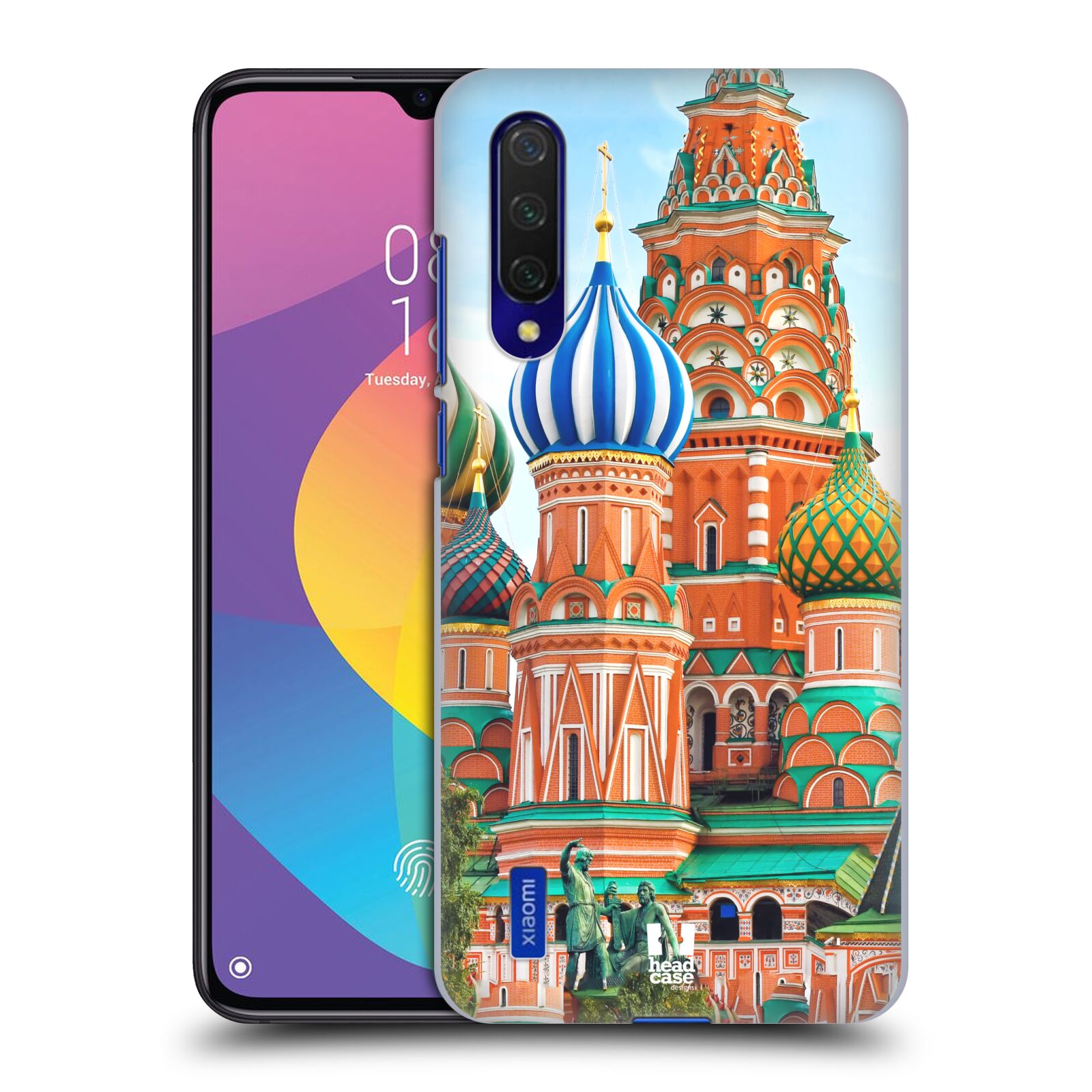 Zadní kryt na mobil Xiaomi MI 9 LITE vzor Města foto náměstí RUSKO,MOSKVA, RUDÉ NÁMĚSTÍ