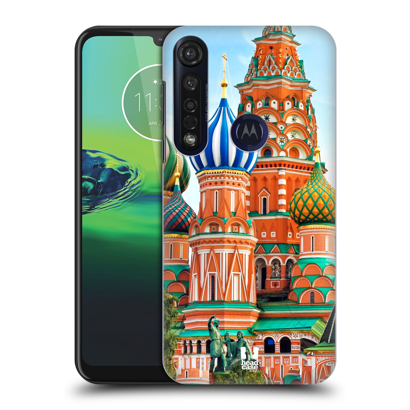Pouzdro na mobil Motorola Moto G8 PLUS - HEAD CASE - vzor Města foto náměstí RUSKO,MOSKVA, RUDÉ NÁMĚSTÍ