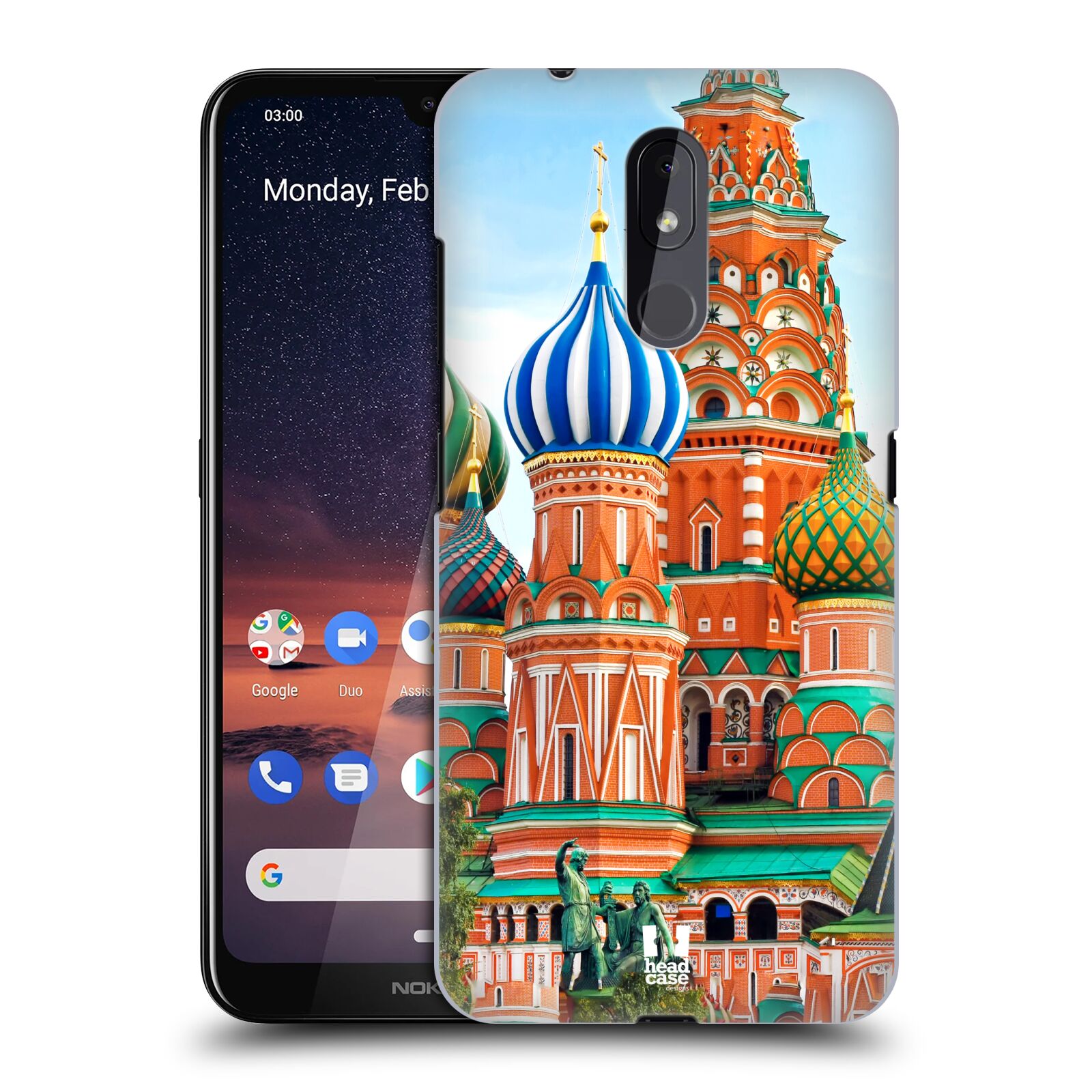 Pouzdro na mobil Nokia 3.2 - HEAD CASE - vzor Města foto náměstí RUSKO,MOSKVA, RUDÉ NÁMĚSTÍ