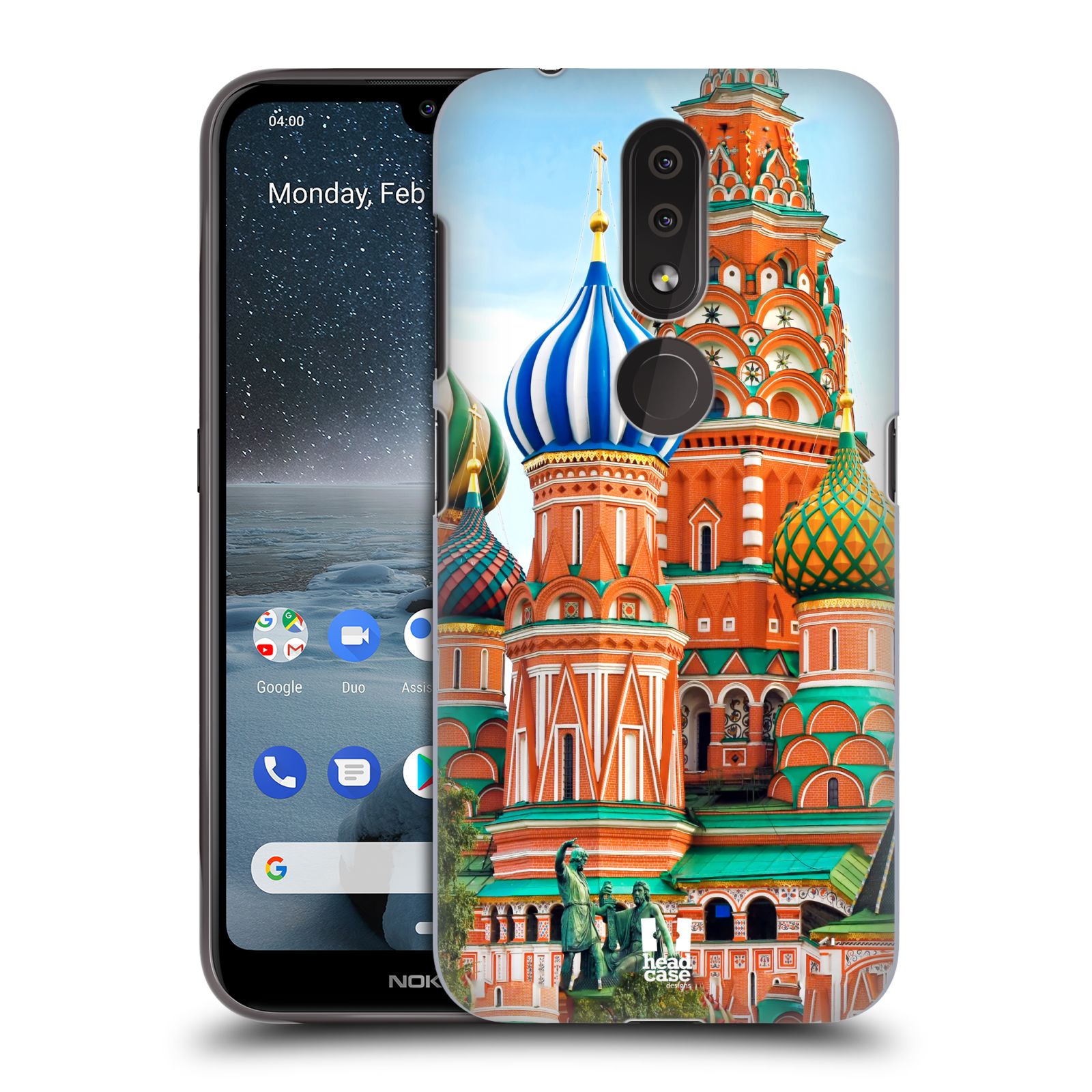 Pouzdro na mobil Nokia 4.2 - HEAD CASE - vzor Města foto náměstí RUSKO,MOSKVA, RUDÉ NÁMĚSTÍ