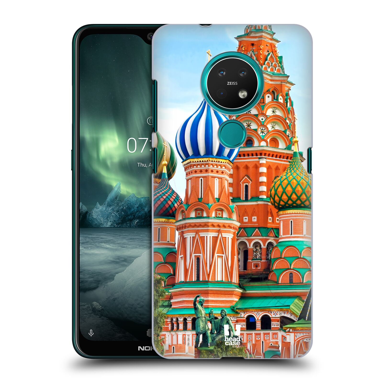 Pouzdro na mobil NOKIA 7.2 - HEAD CASE - vzor Města foto náměstí RUSKO,MOSKVA, RUDÉ NÁMĚSTÍ