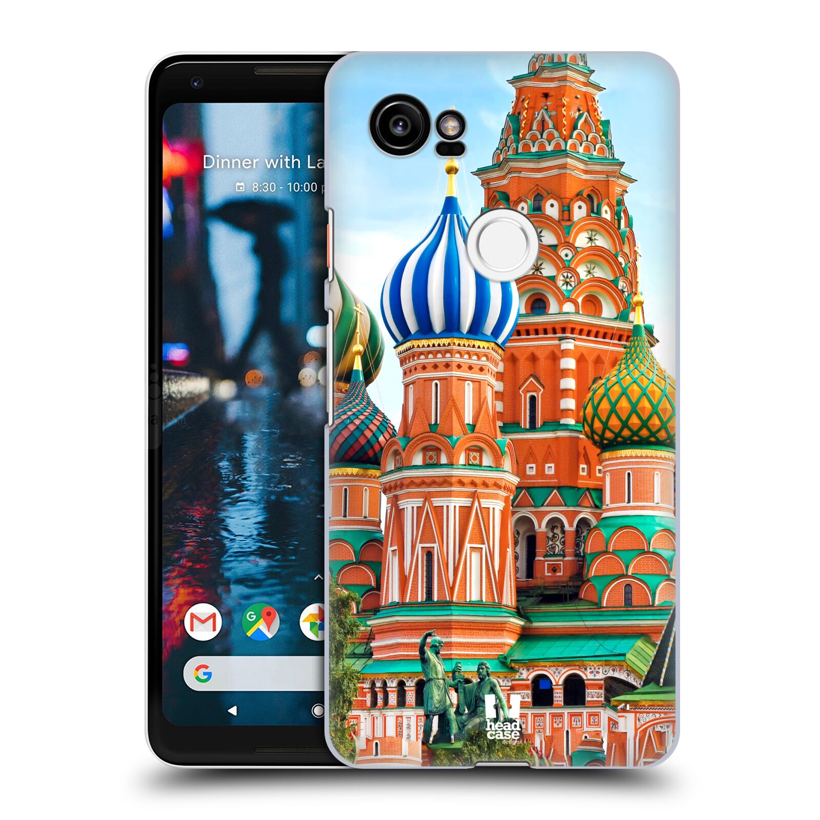HEAD CASE plastový obal na mobil Google Pixel 2 XL vzor Města foto náměstí RUSKO,MOSKVA, RUDÉ NÁMĚSTÍ