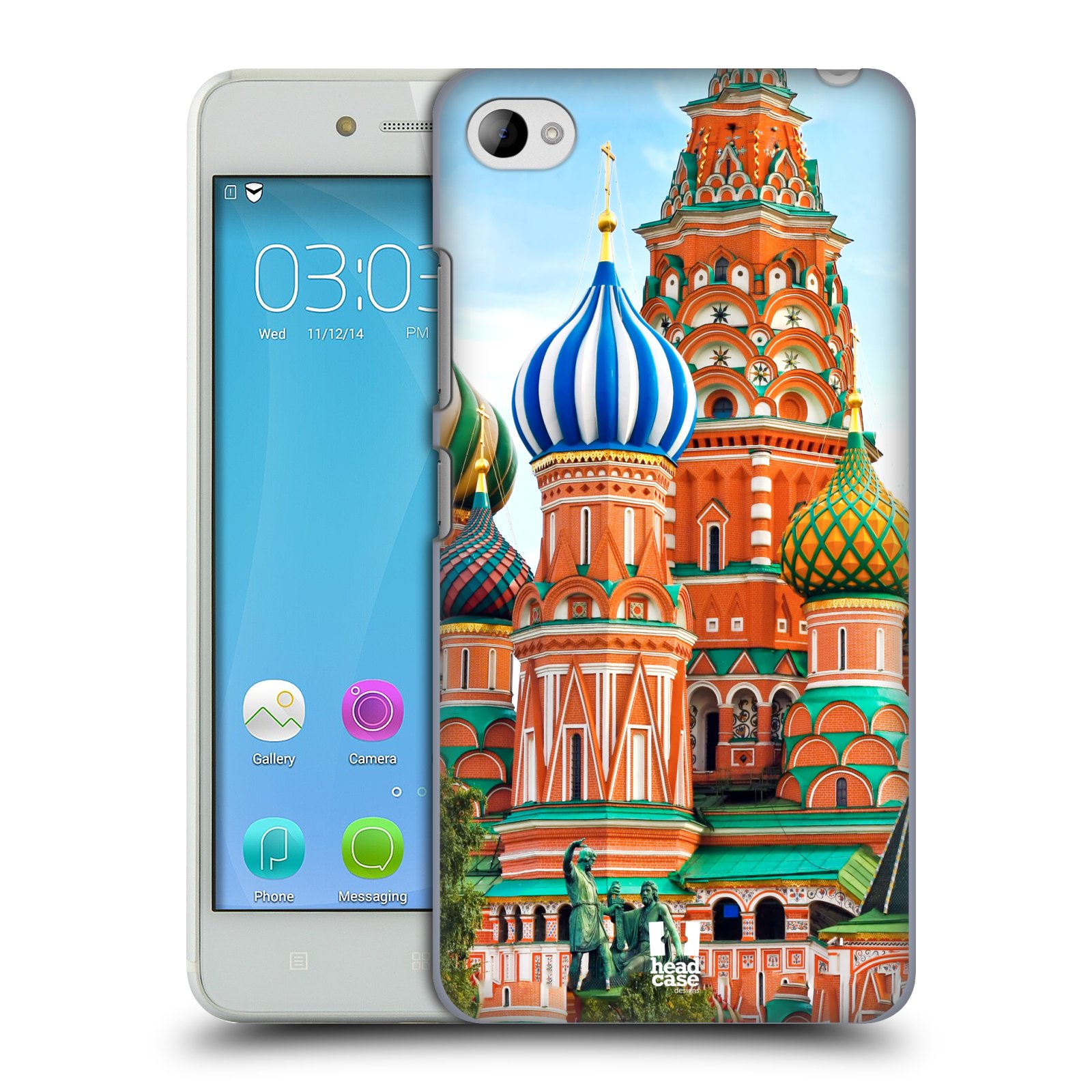 HEAD CASE pevný plastový obal na mobil LENOVO S90 vzor Města foto náměstí RUSKO,MOSKVA, RUDÉ NÁMĚSTÍ