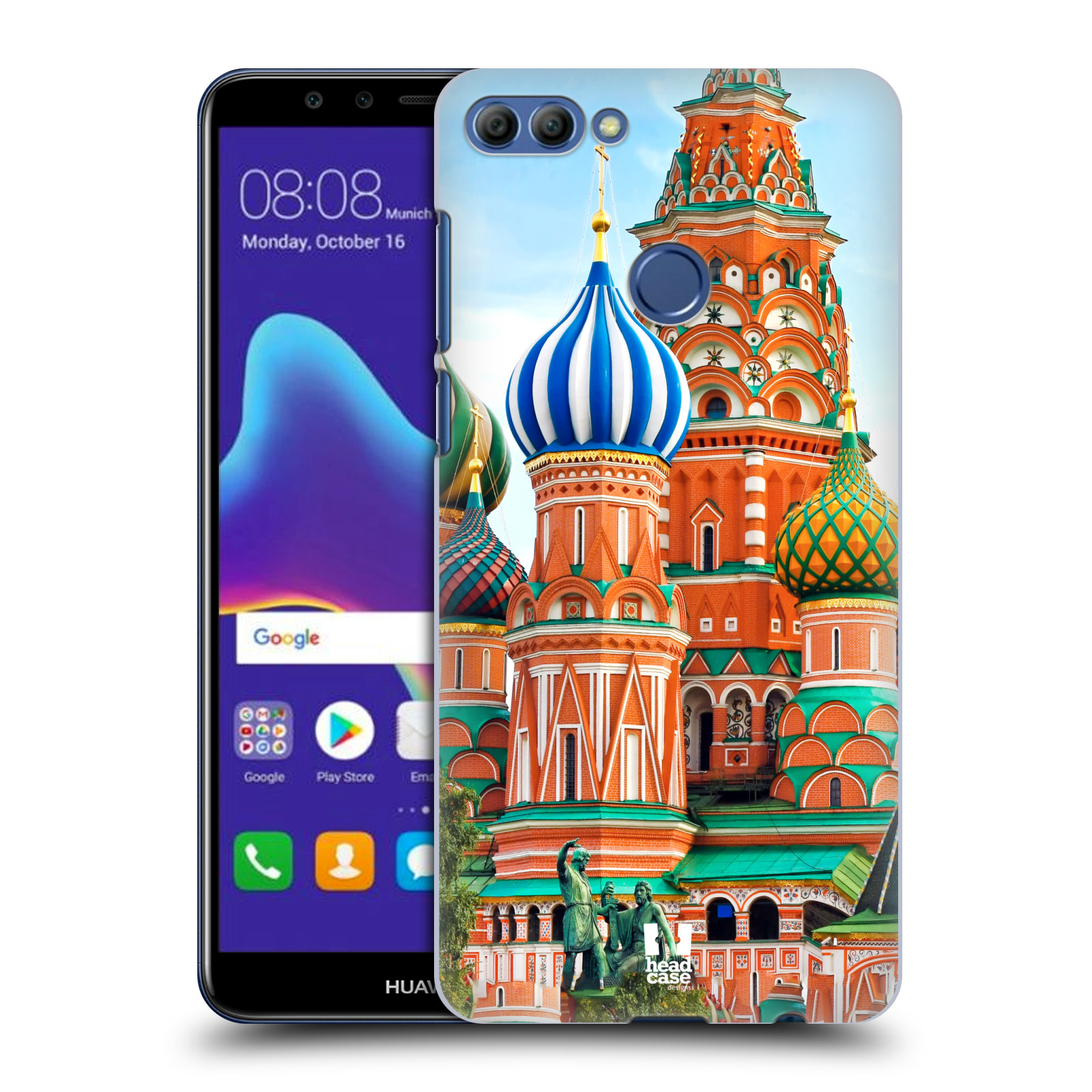 HEAD CASE plastový obal na mobil Huawei Y9 2018 vzor Města foto náměstí RUSKO,MOSKVA, RUDÉ NÁMĚSTÍ
