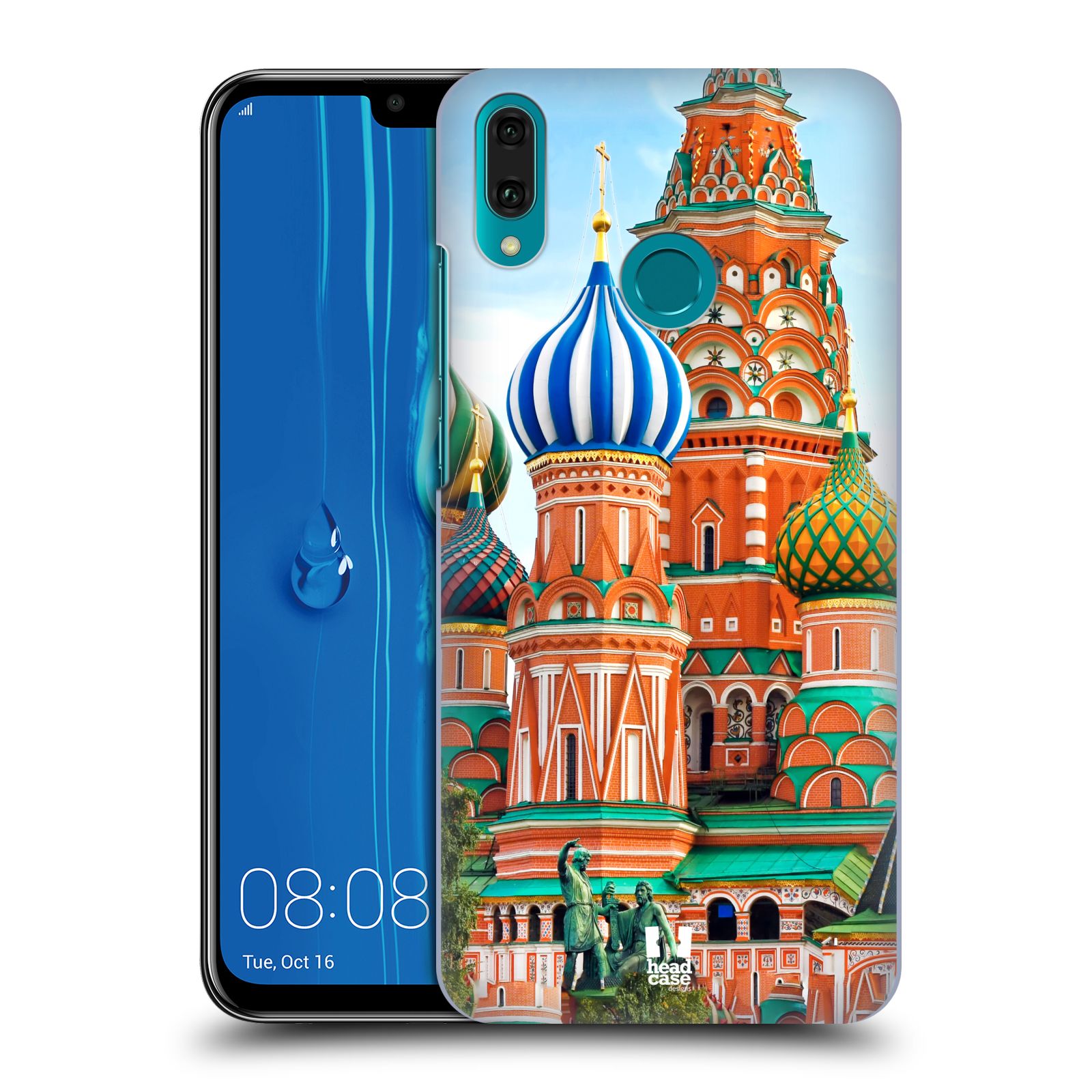 Pouzdro na mobil Huawei Y9 2019 - HEAD CASE - vzor Města foto náměstí RUSKO,MOSKVA, RUDÉ NÁMĚSTÍ