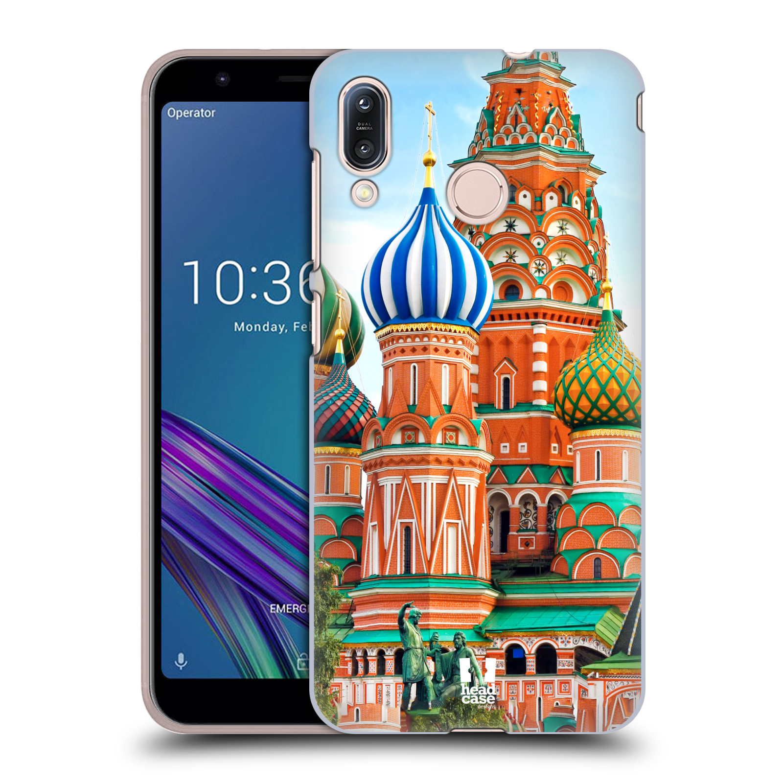 Pouzdro na mobil Asus Zenfone Max M1 (ZB555KL) - HEAD CASE - vzor Města foto náměstí RUSKO,MOSKVA, RUDÉ NÁMĚSTÍ