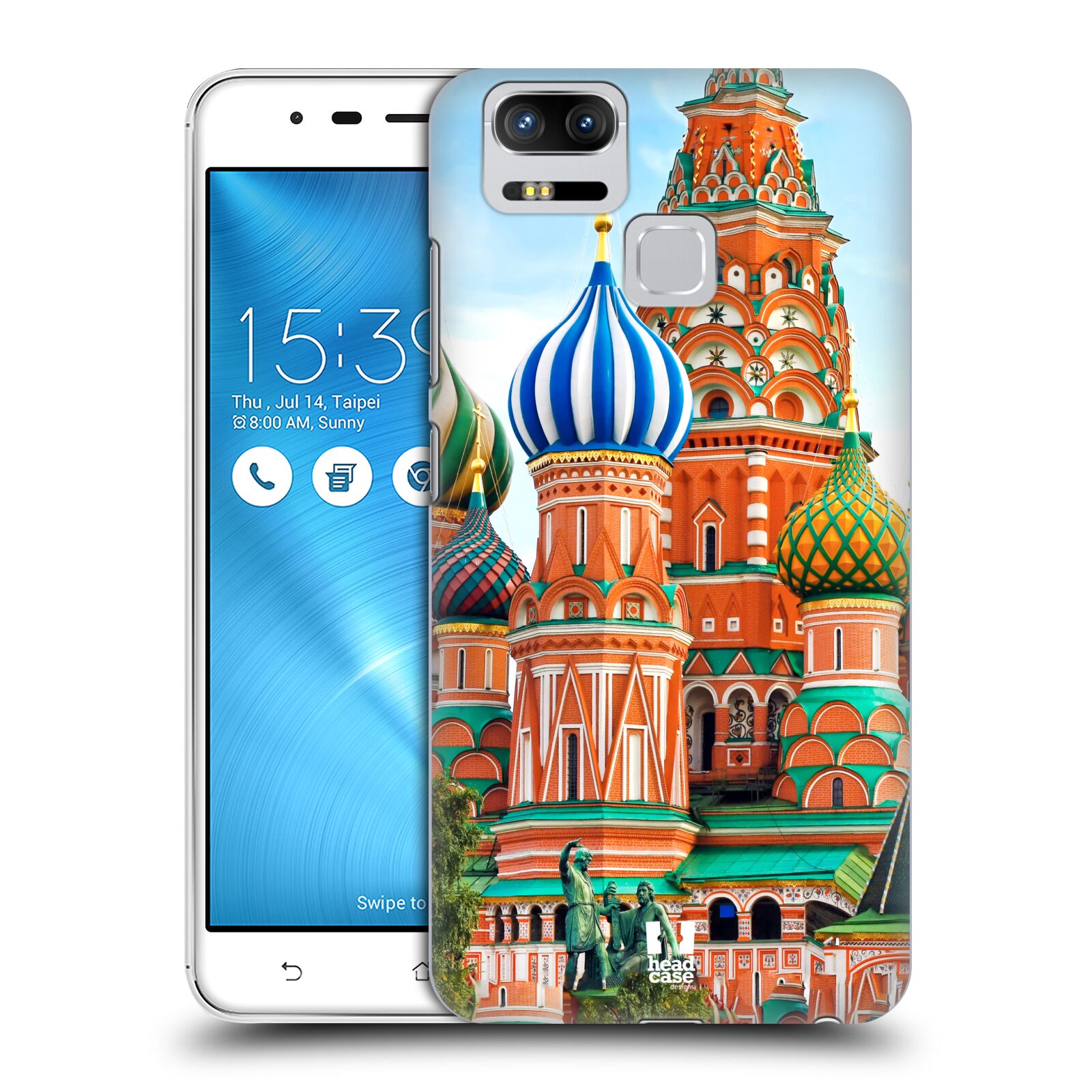HEAD CASE plastový obal na mobil Asus Zenfone 3 Zoom ZE553KL vzor Města foto náměstí RUSKO,MOSKVA, RUDÉ NÁMĚSTÍ