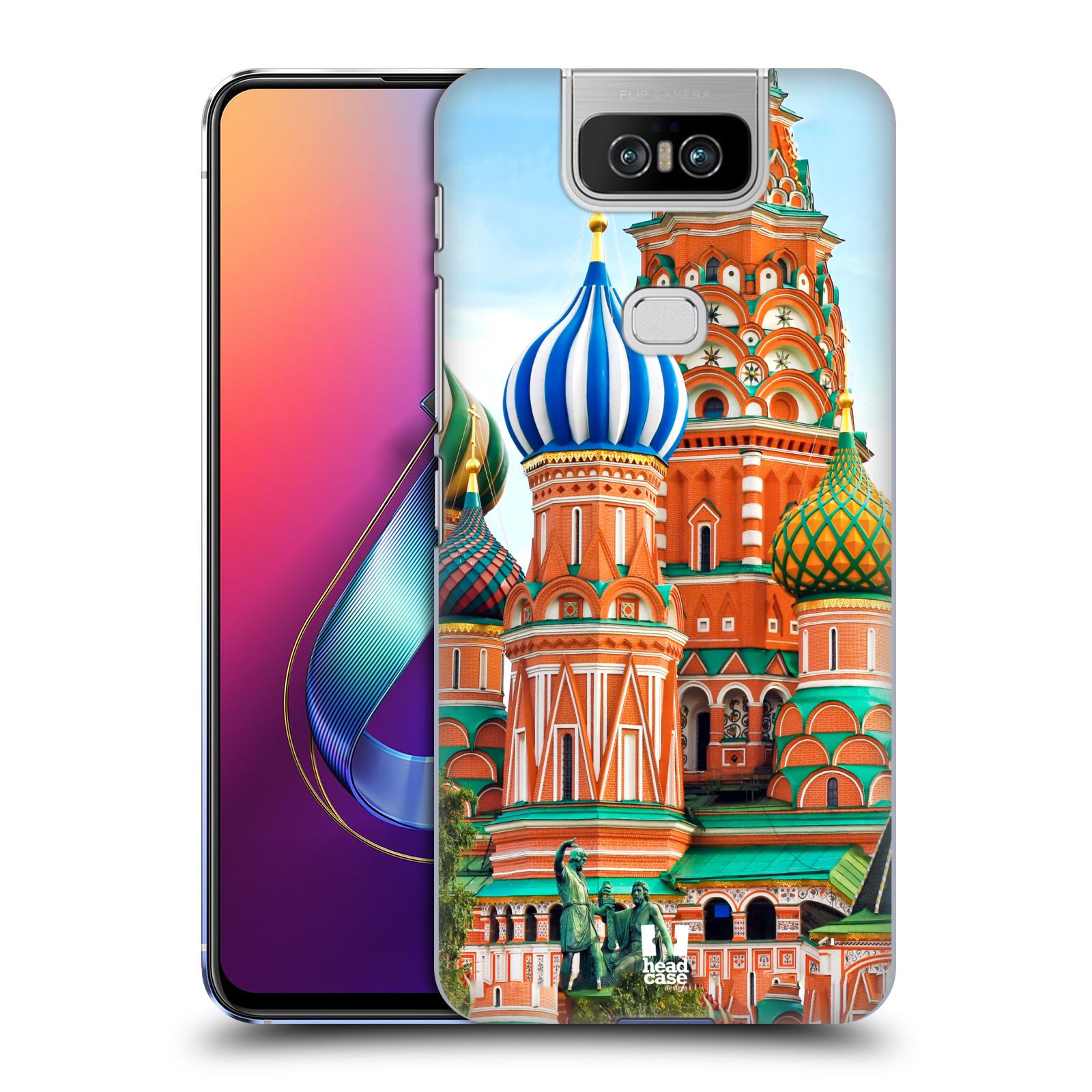 Pouzdro na mobil Asus Zenfone 6 ZS630KL - HEAD CASE - vzor Města foto náměstí RUSKO,MOSKVA, RUDÉ NÁMĚSTÍ