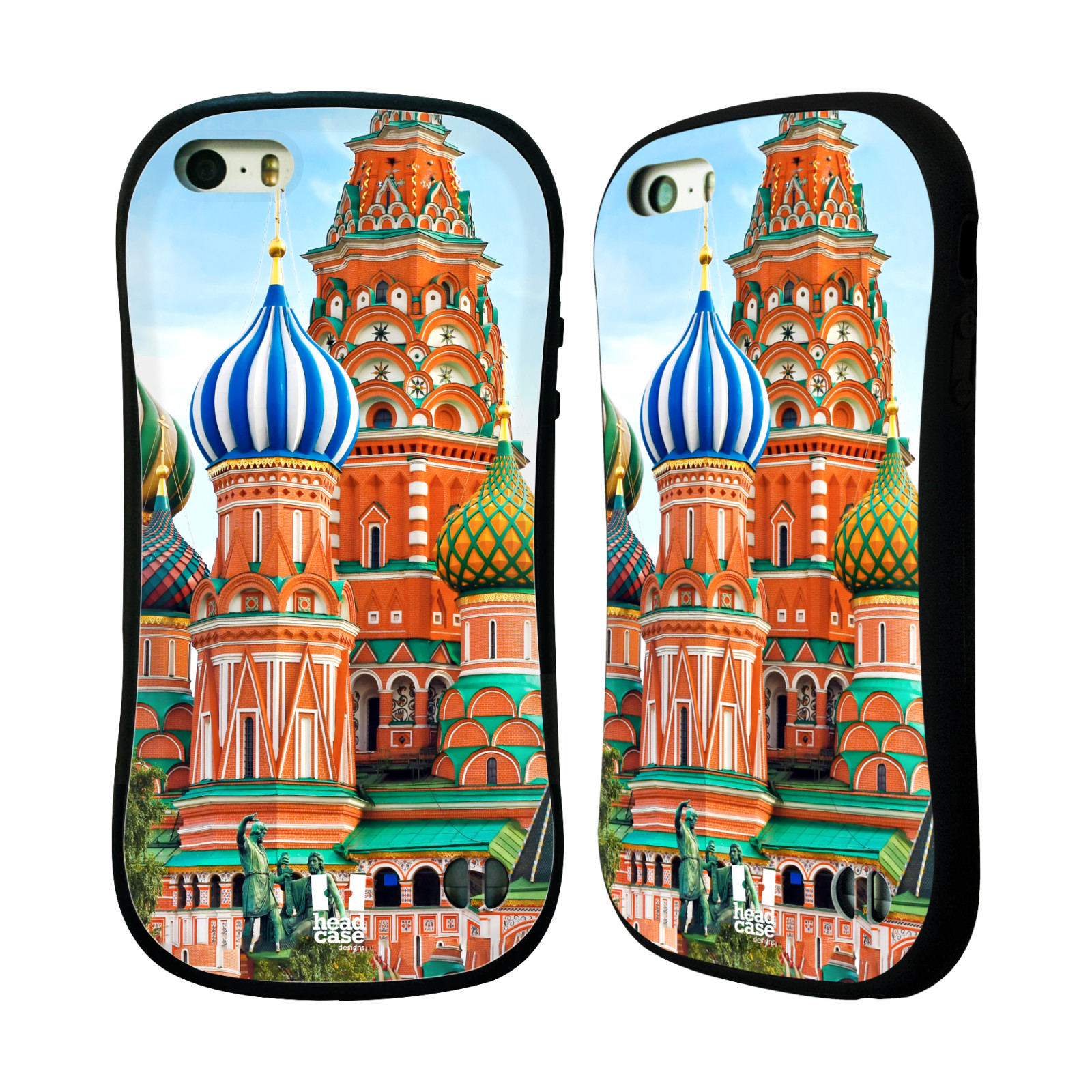 HEAD CASE silikon/plast odolný obal na mobil Apple Iphone 5/5S vzor Města foto náměstí RUSKO,MOSKVA, RUDÉ NÁMĚSTÍ