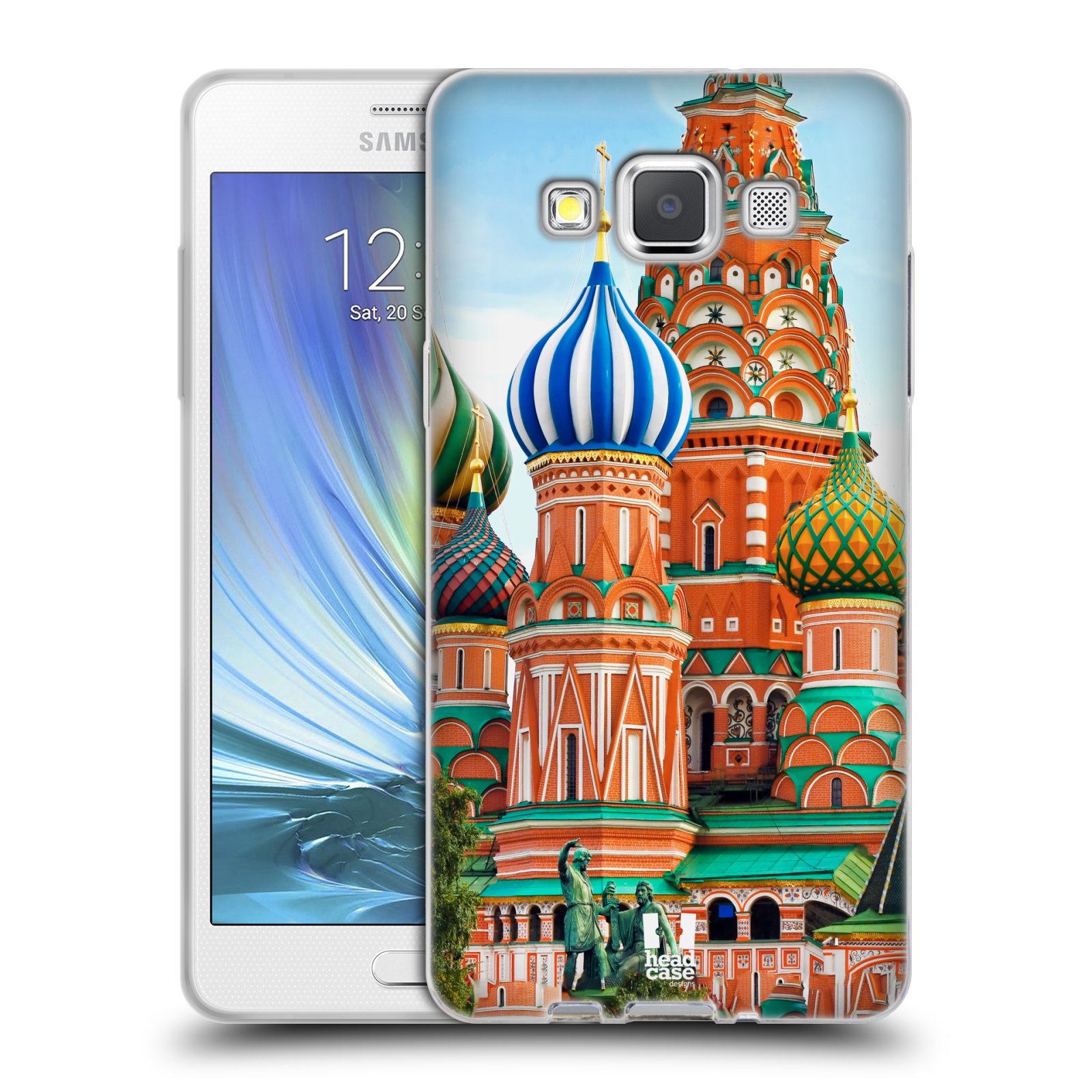 HEAD CASE silikonový obal na mobil Samsung Galaxy A5 vzor Města foto náměstí RUSKO,MOSKVA, RUDÉ NÁMĚSTÍ