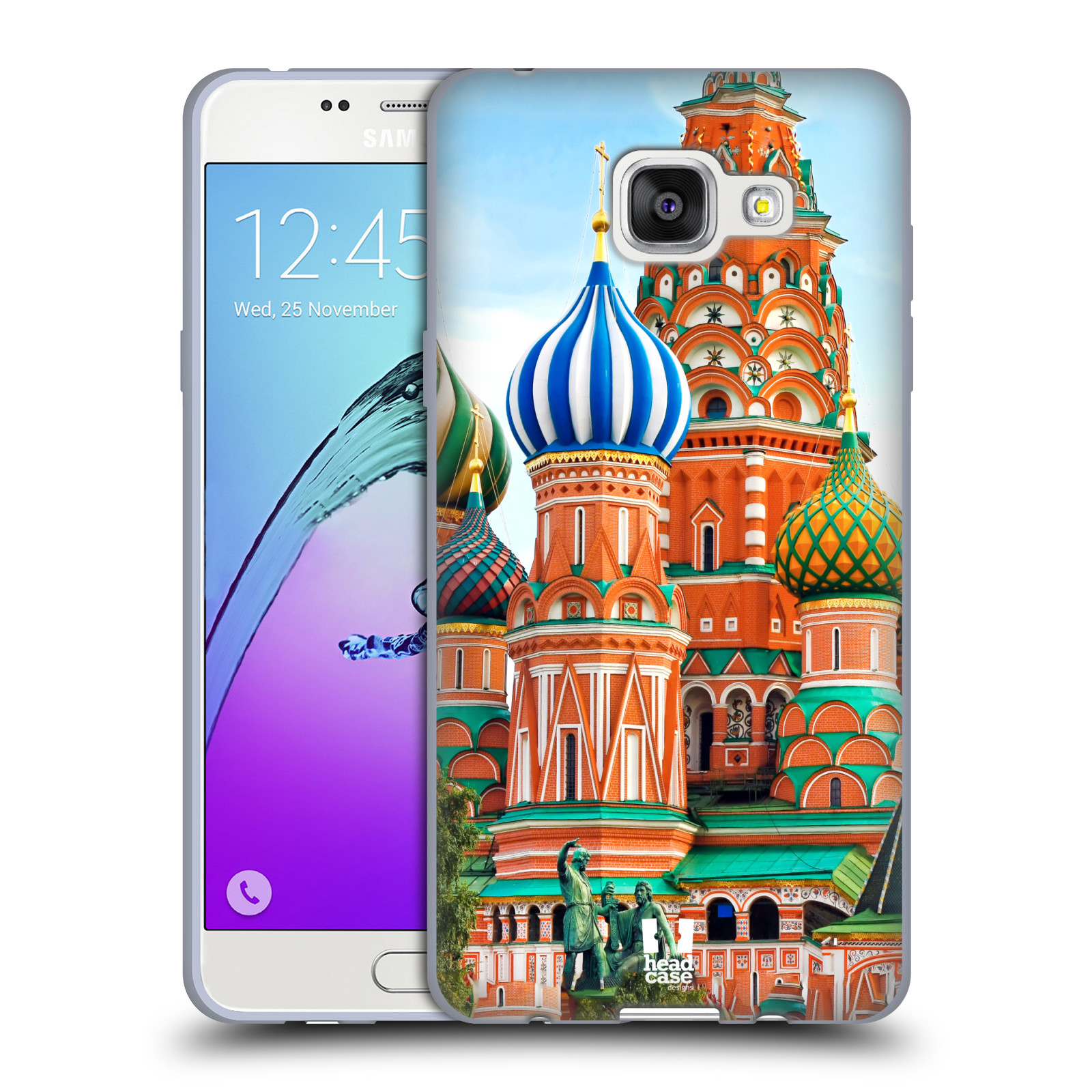 HEAD CASE silikonový obal na mobil Samsung Galaxy A5 (2016) vzor Města foto náměstí RUSKO,MOSKVA, RUDÉ NÁMĚSTÍ